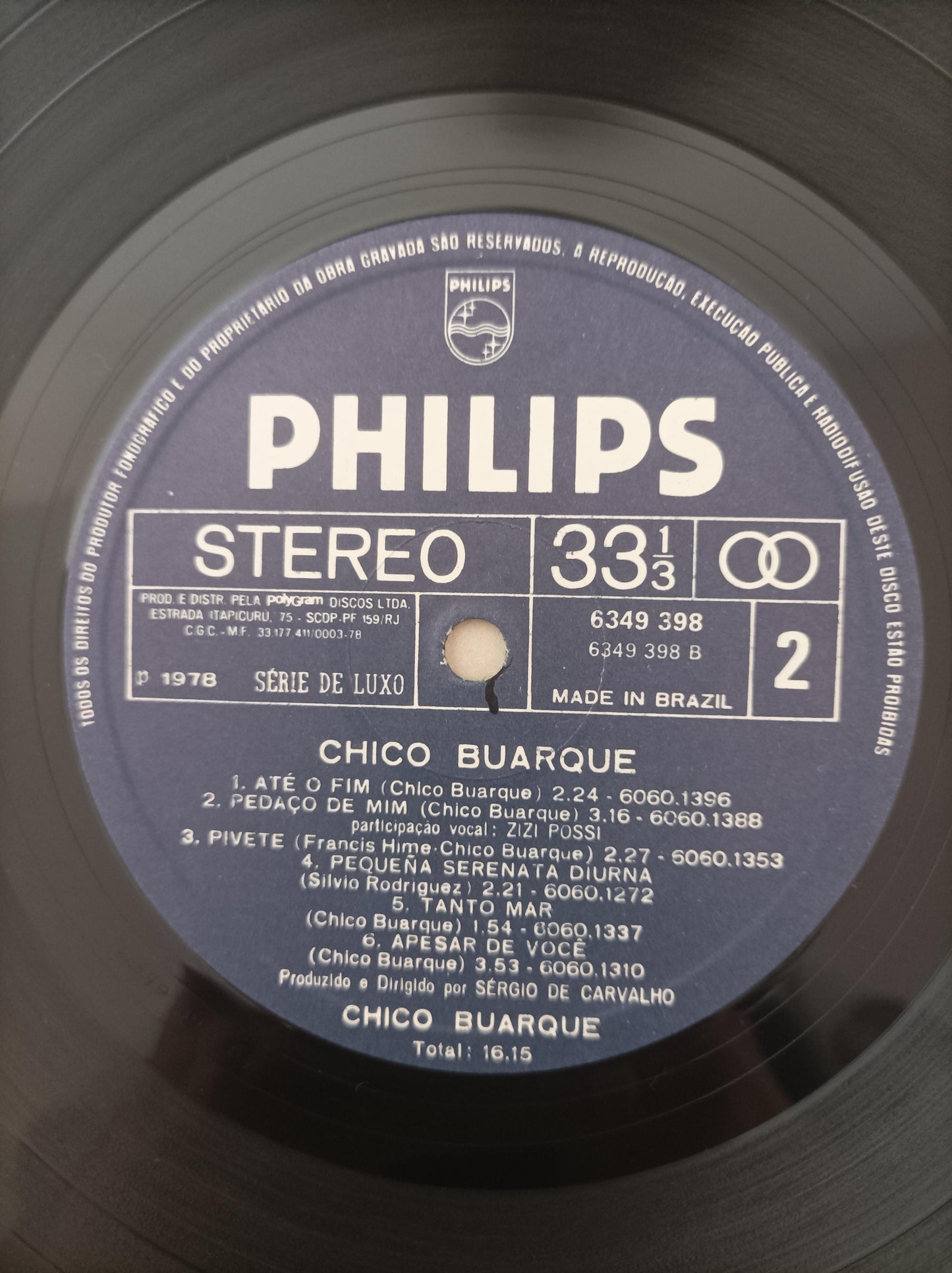 Lp Vinil Chico Buarque 1978 Com Encarte
