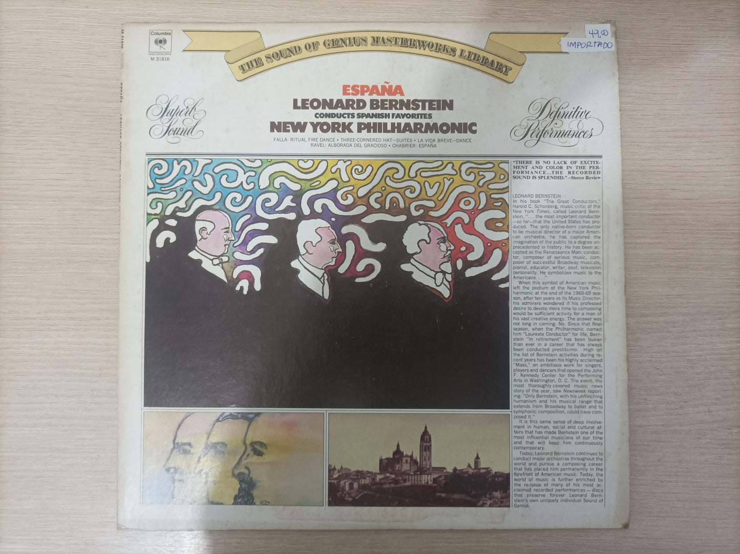 Lp Vinil Leonard Bernstein España Importado