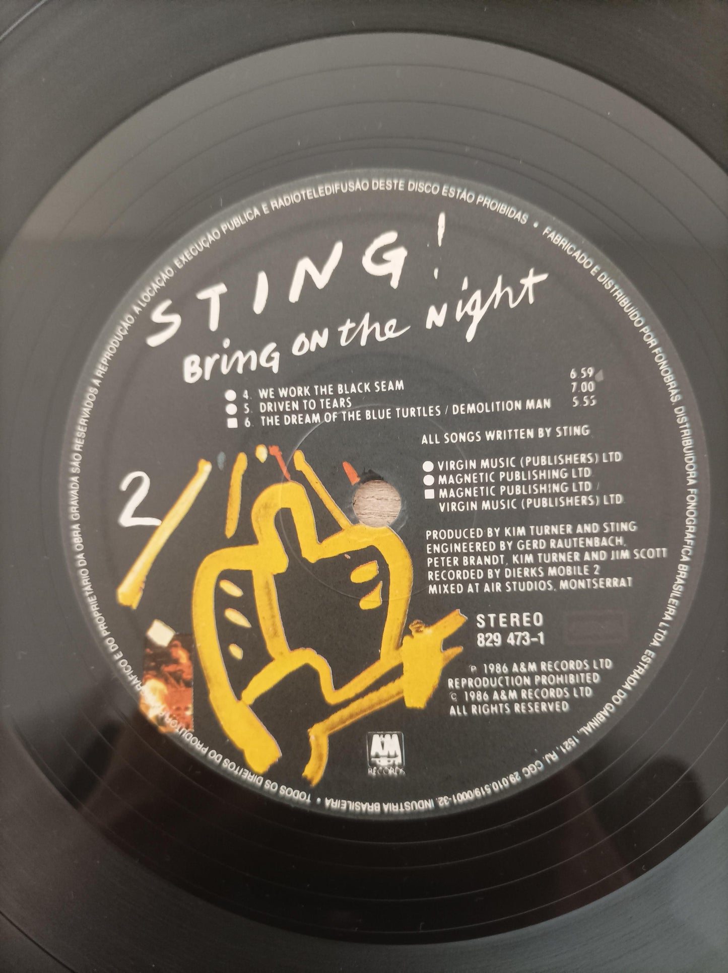 Lp Vinil Sting Bring On The Night Duplo Com Encartes