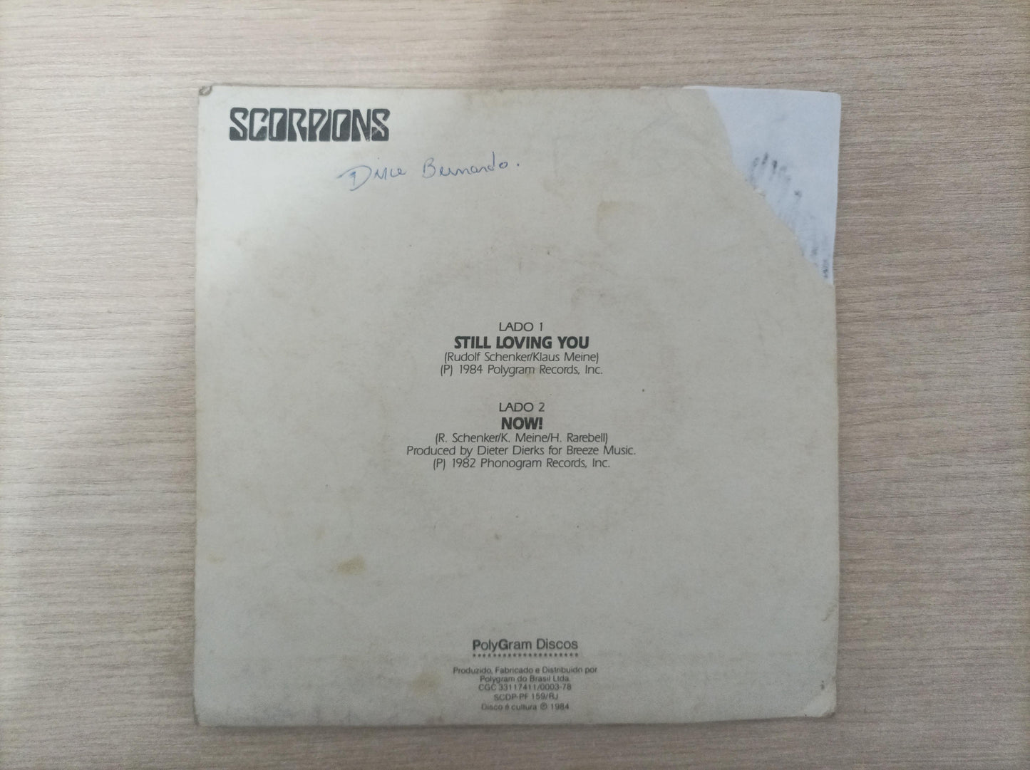 Compacto Vinil Scorpions Still Loving You