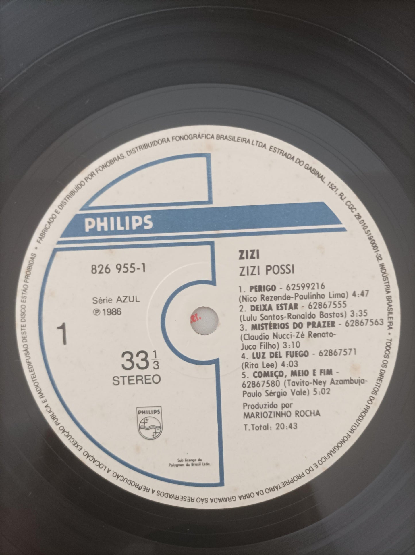 Lp Vinil Zizi 1986 Com Encarte