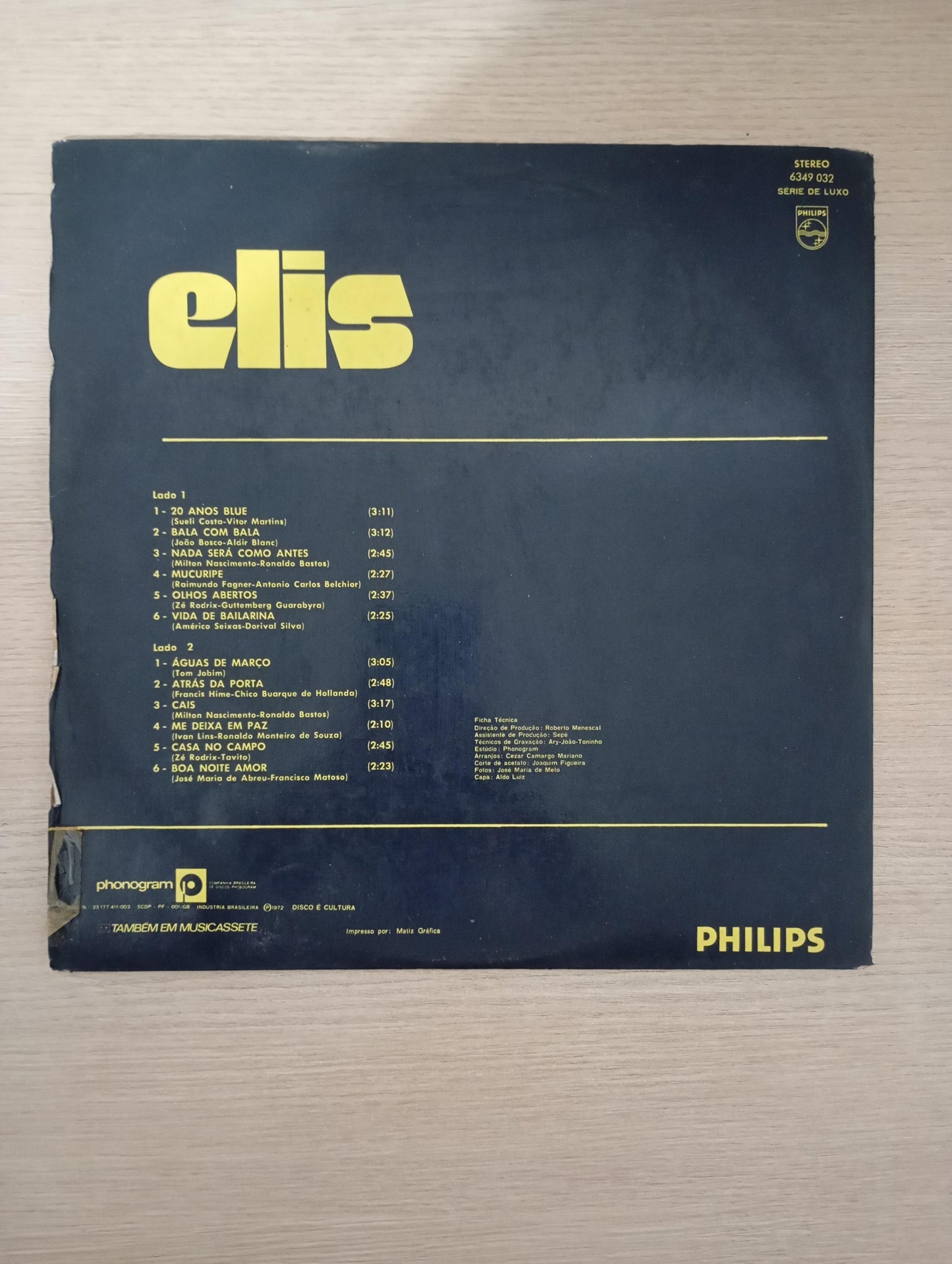 Lp Vinil Elis Regina 1972 Capa Dupla