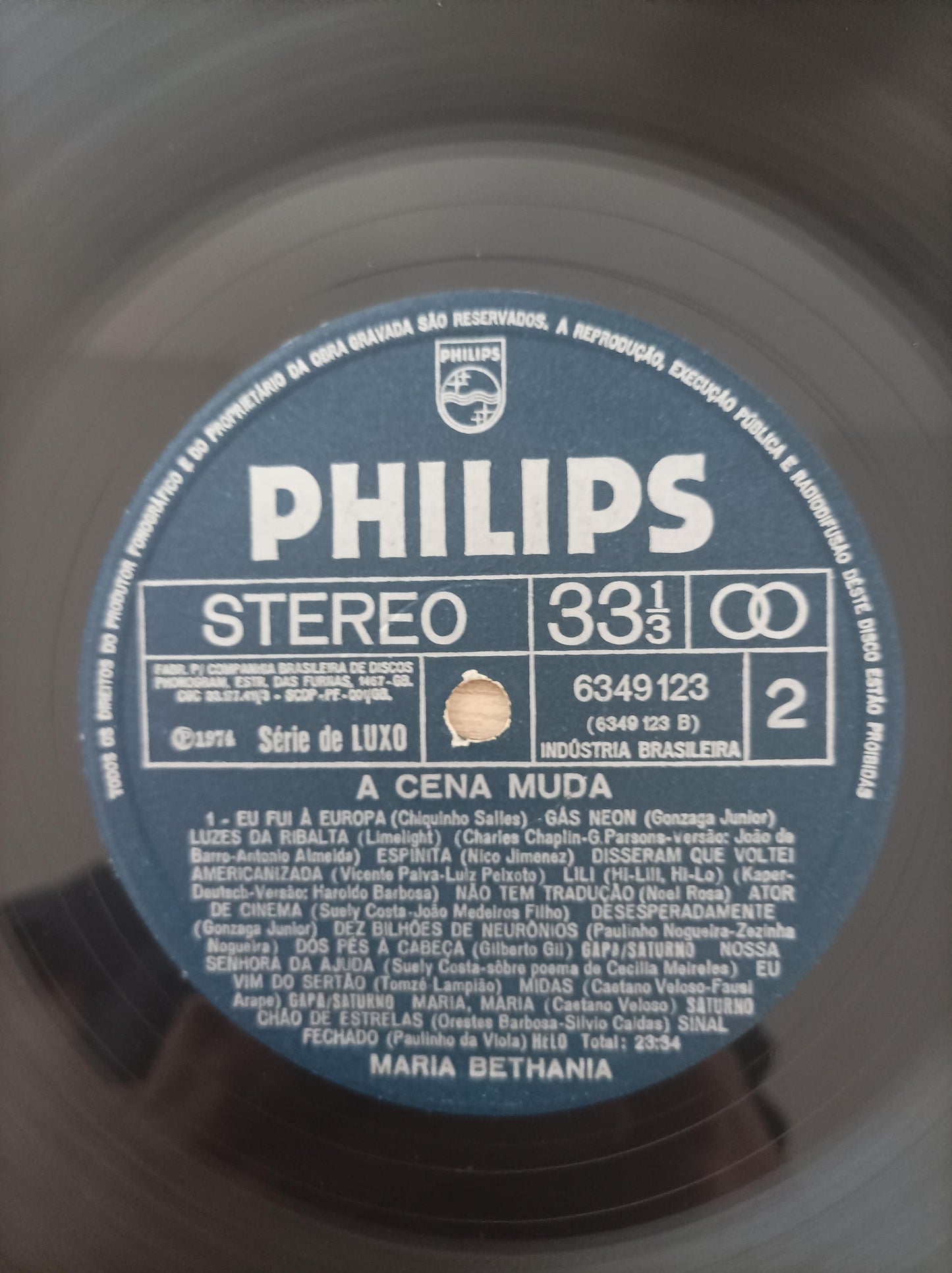 Lp Vinil Maria Bethânia A Cena Muda Capa Dupla