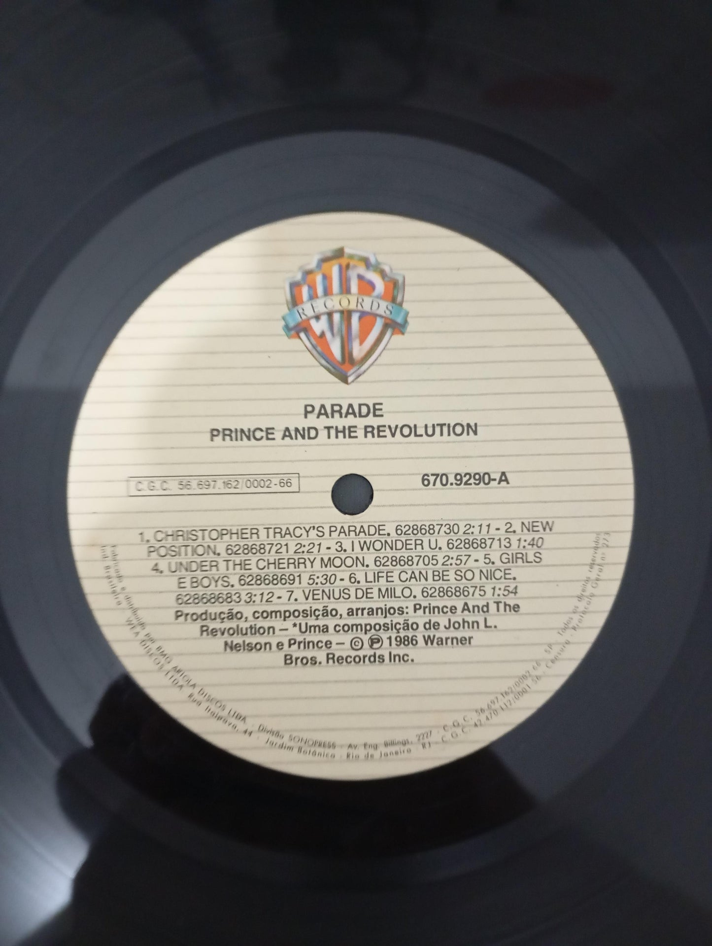 Lp Vinil Prince And The Revolution Parade Com Encarte