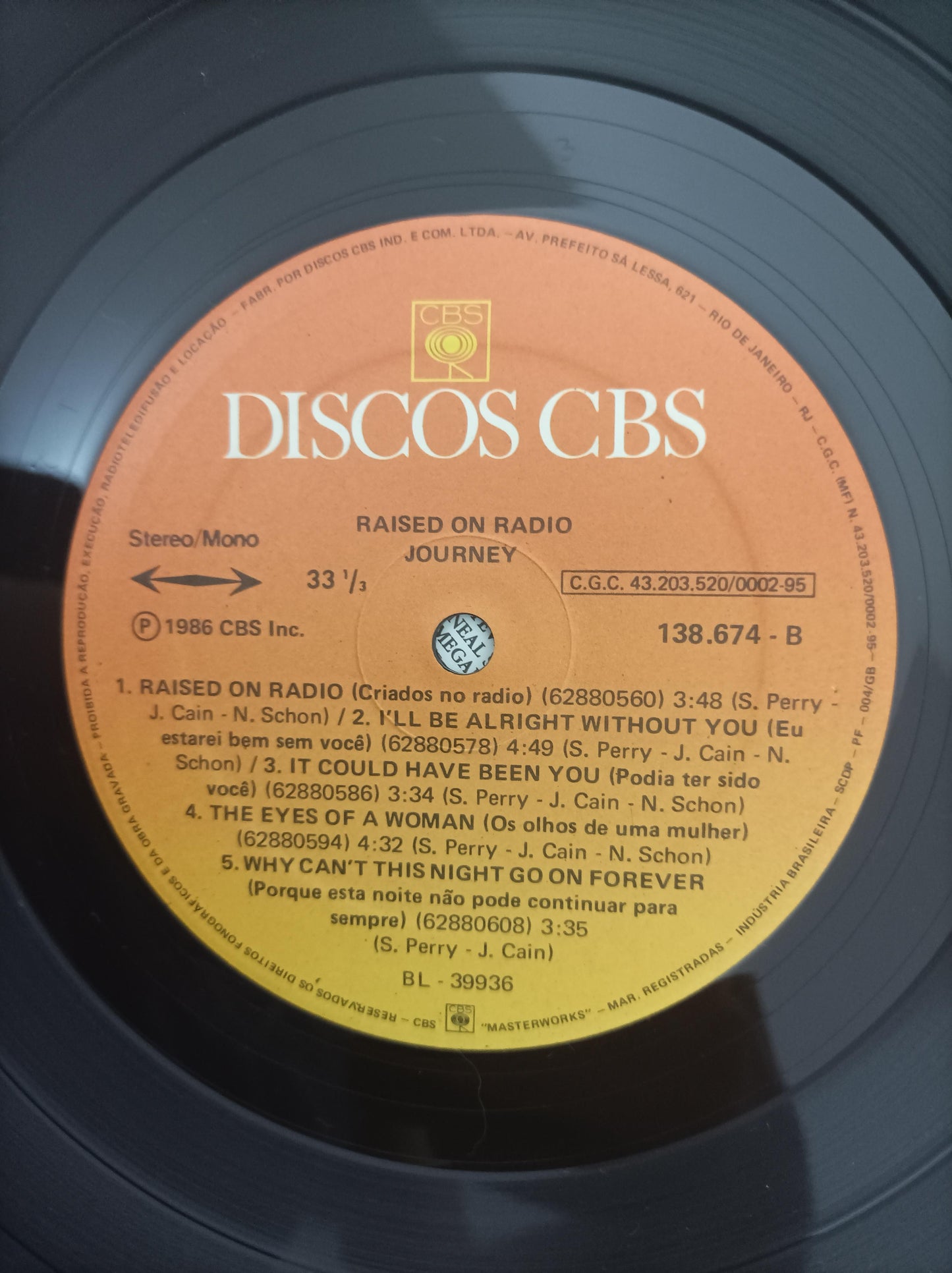 Lp Vinil Journey Raised On Radio Com Encarte