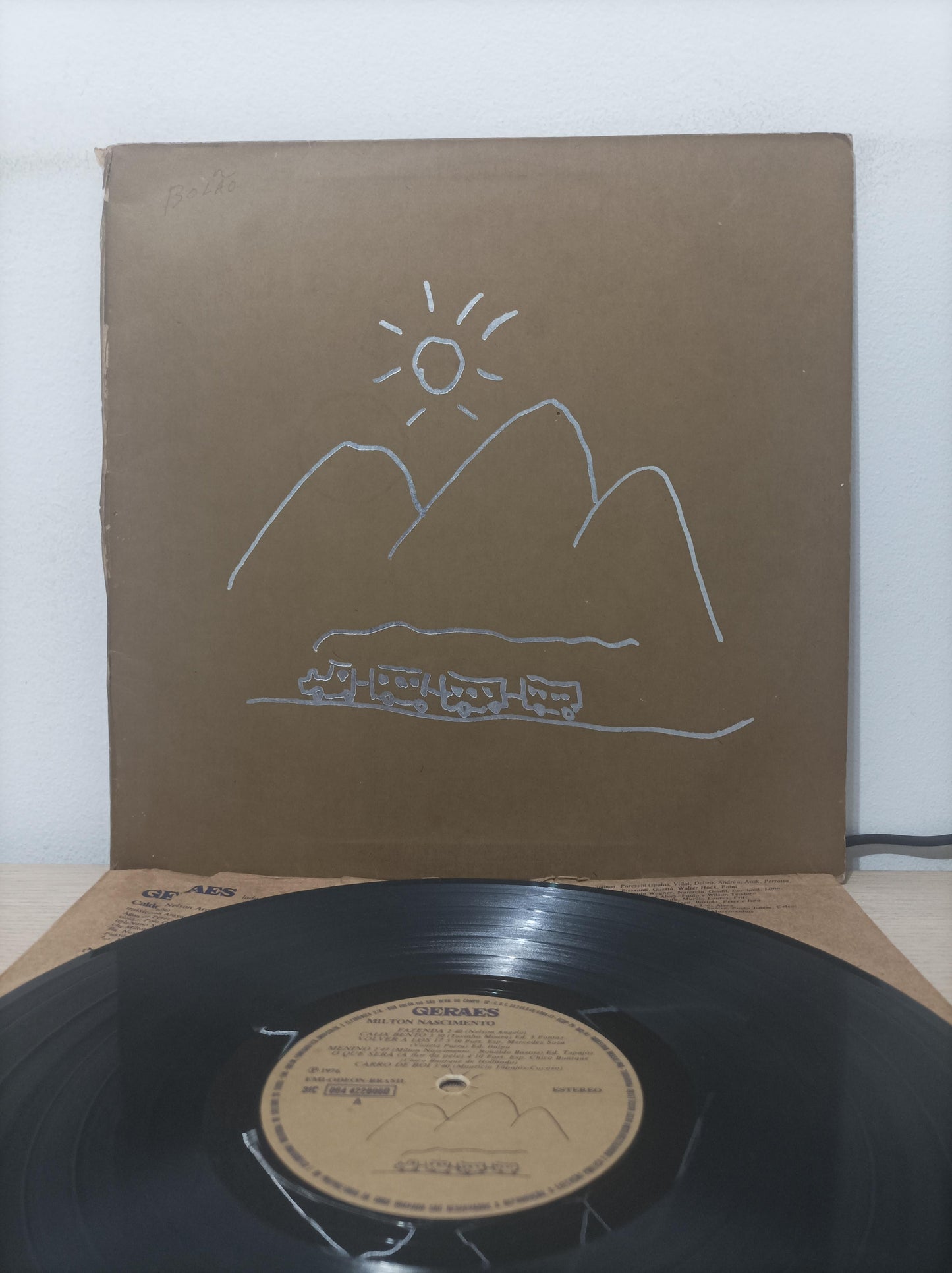Disco Vinil Geraes Milton Nascimento Capa Dupla C/ Encarte A