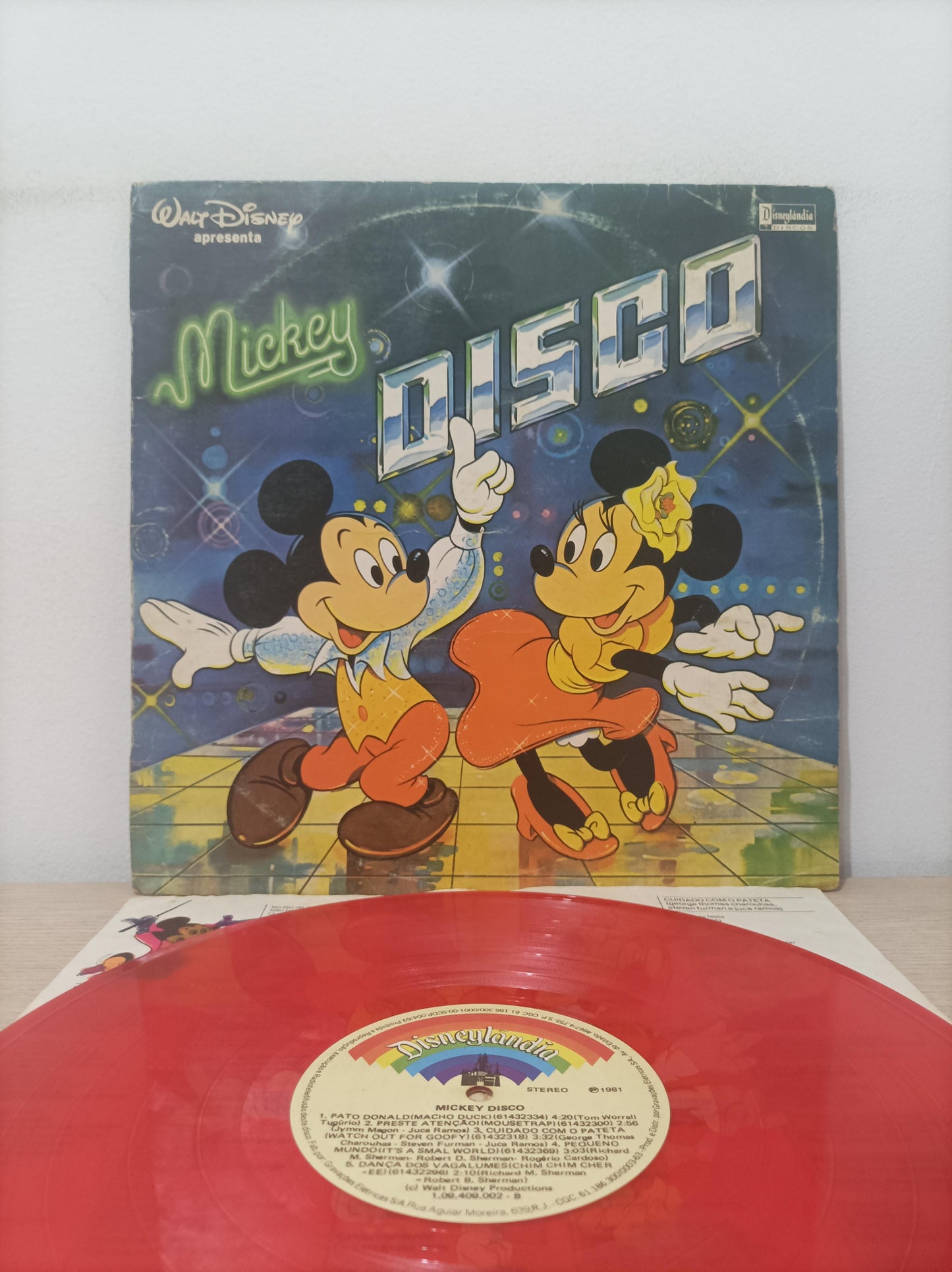 Lp Vinil Mickey Mouse Disco Com Encarte