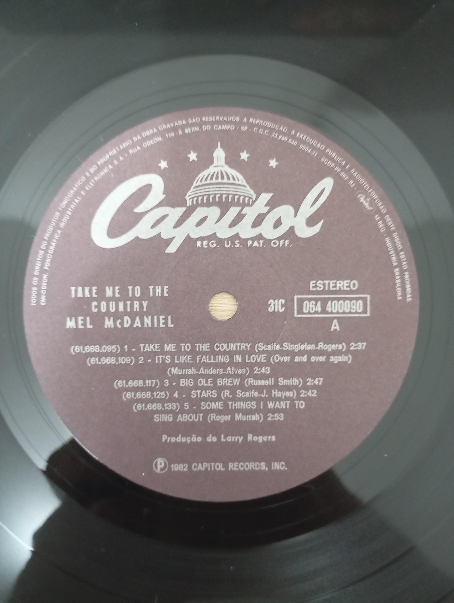 Lp Vinil Mel McDaniel Take Me To The Country