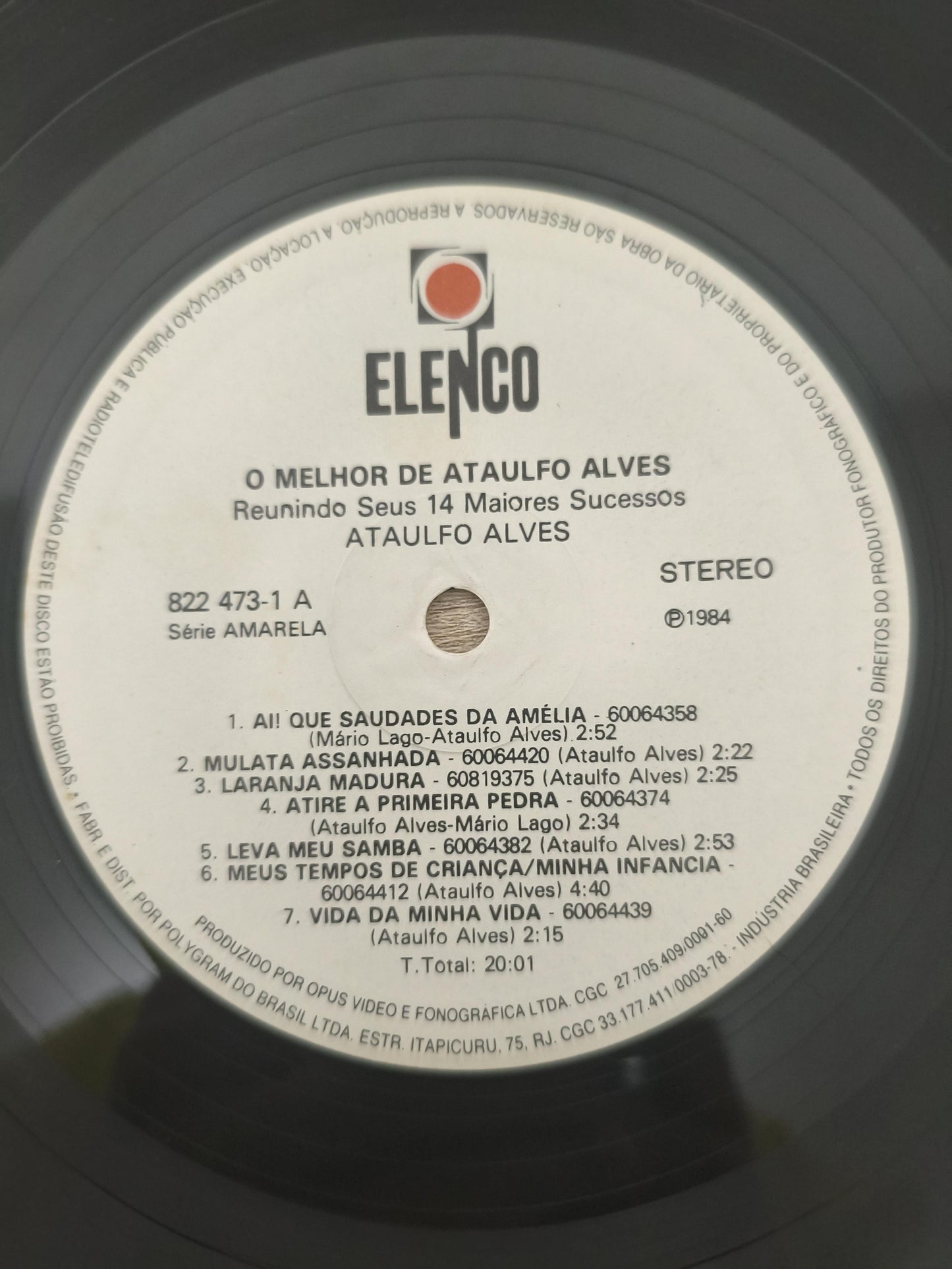 Lp Vinil Ataulfo Alves O Melhor De