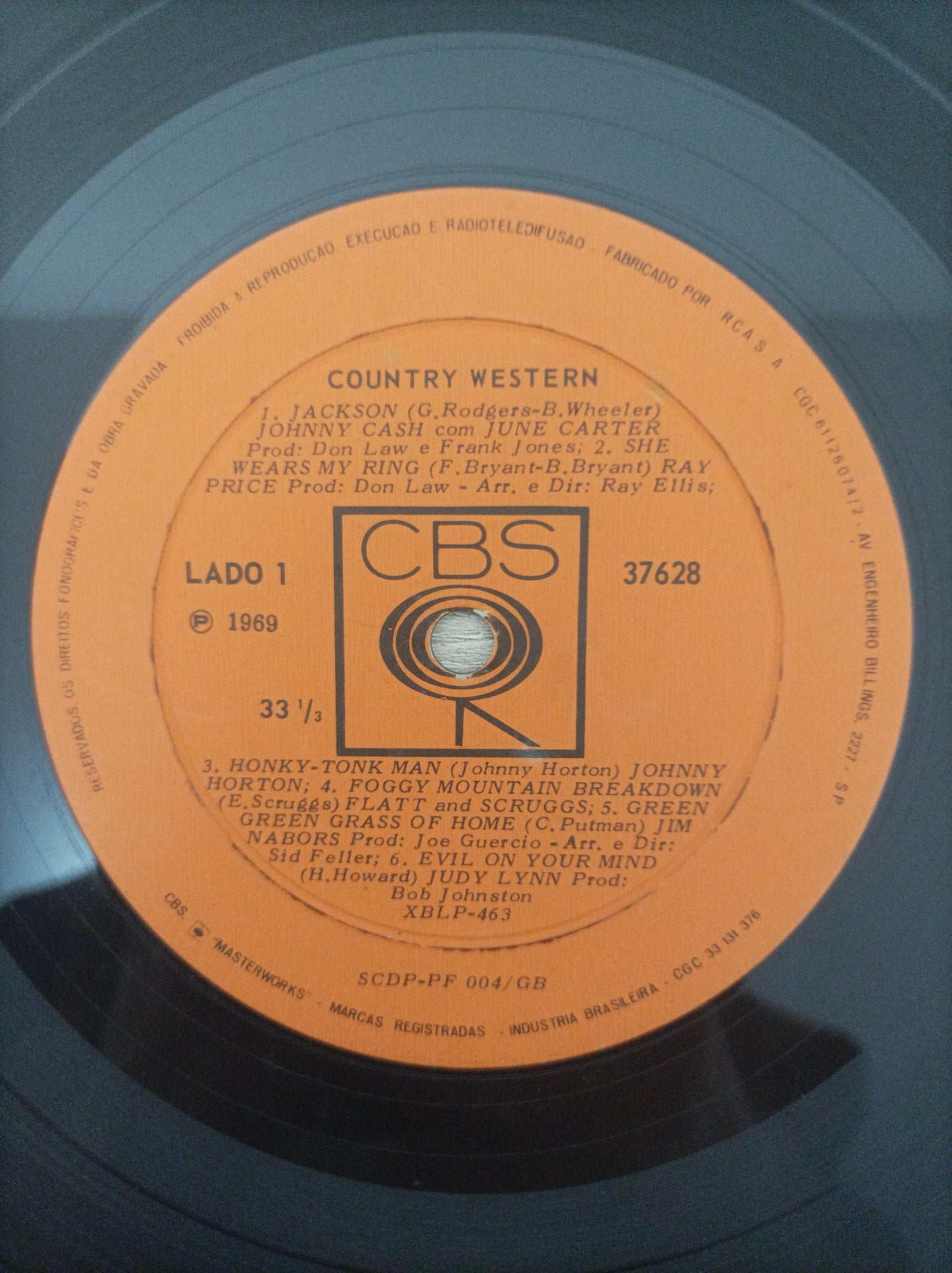 Lp Vinil O Melhor de Country & Western