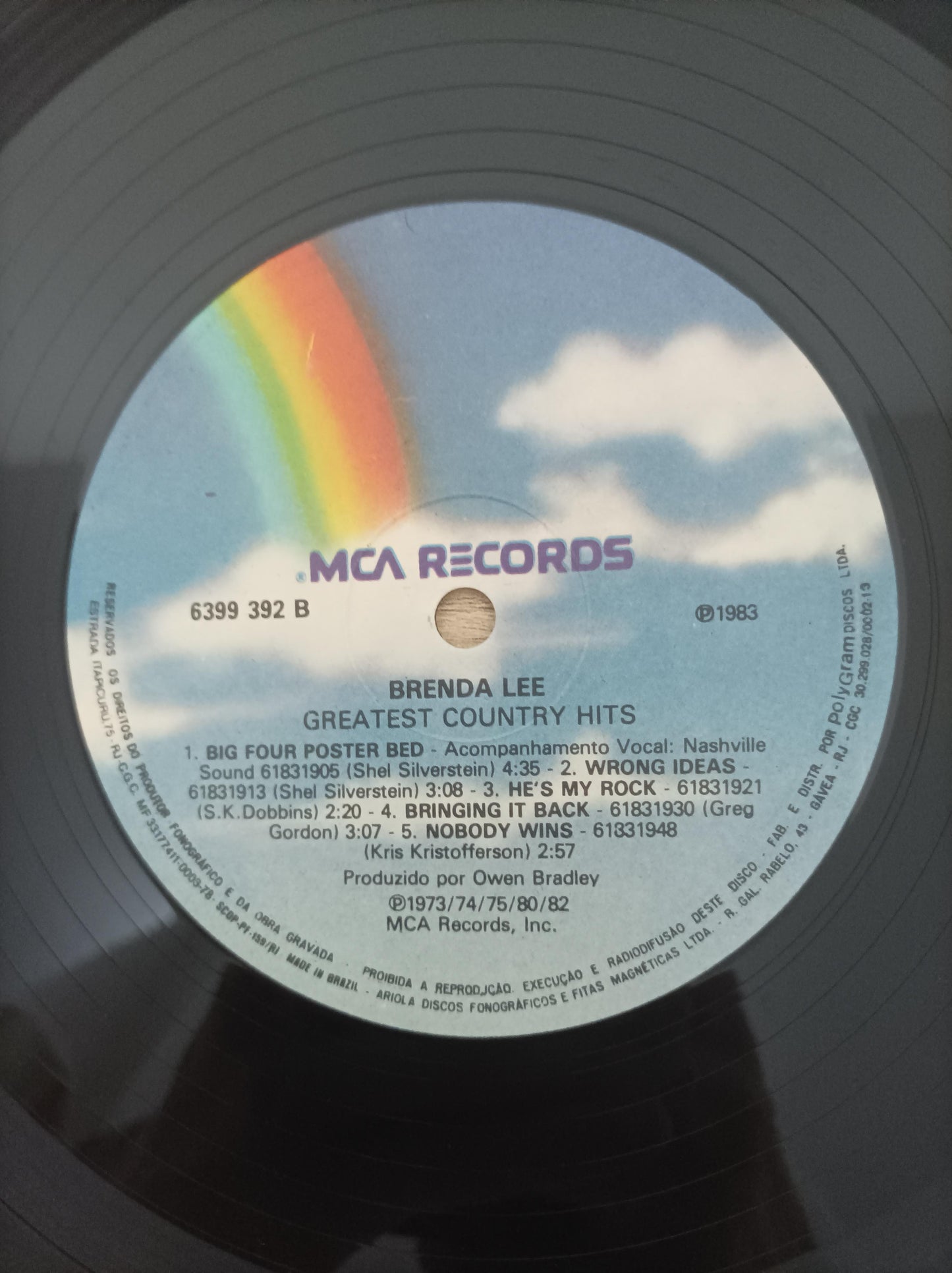 Lp Vinil Brenda Lee Greatest Country Hits