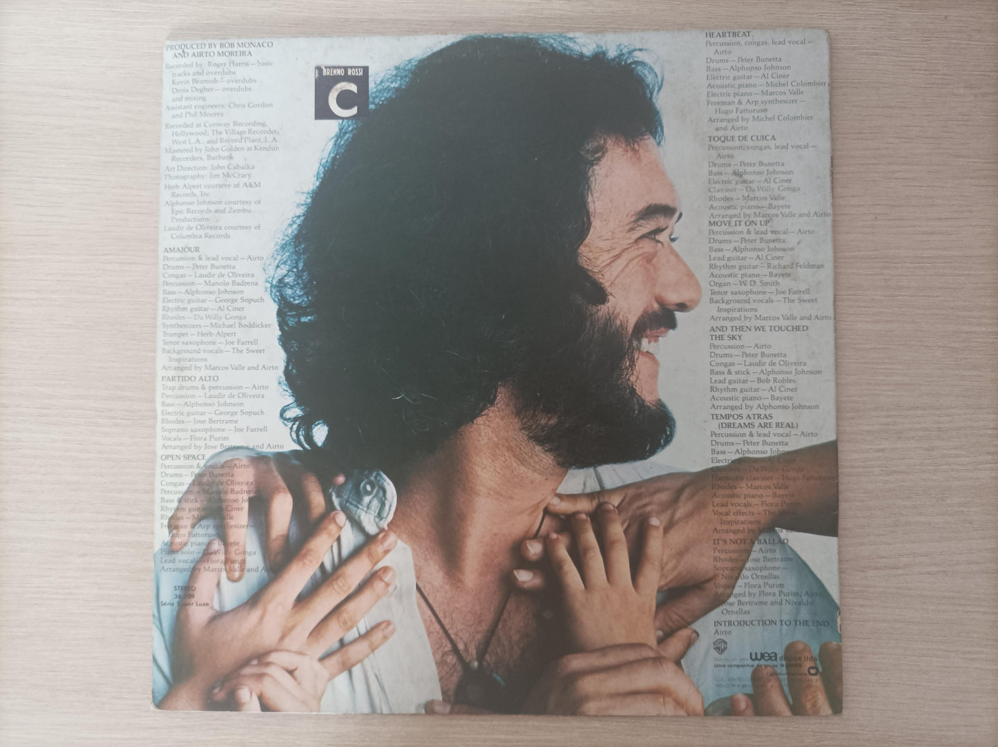 Lp Vinil Airto Moreira Touching You...Touching Me