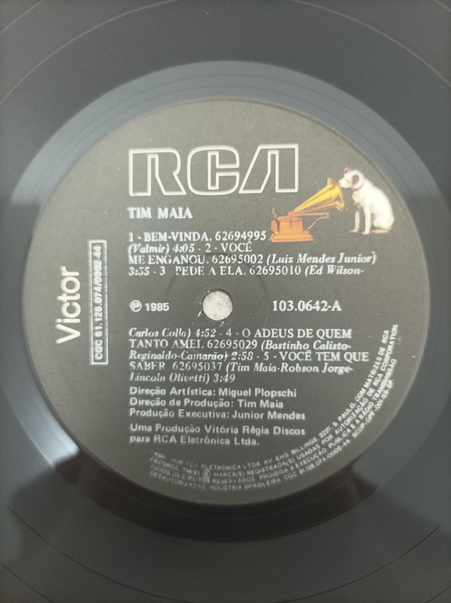 Lp Vinil Tim Maia 1985 Com Encarte
