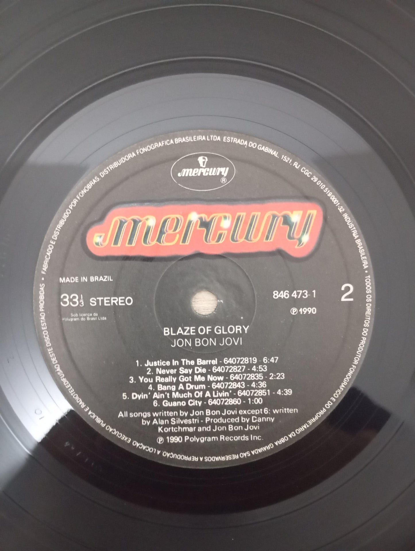 Lp Vinil Jon Bon Jovi Blaze Of Glory Com Encarte