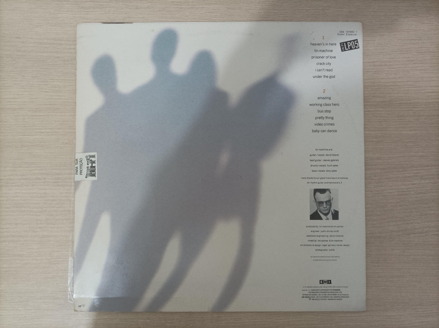 Lp Vinil Tin Machine 1989 Com Encarte