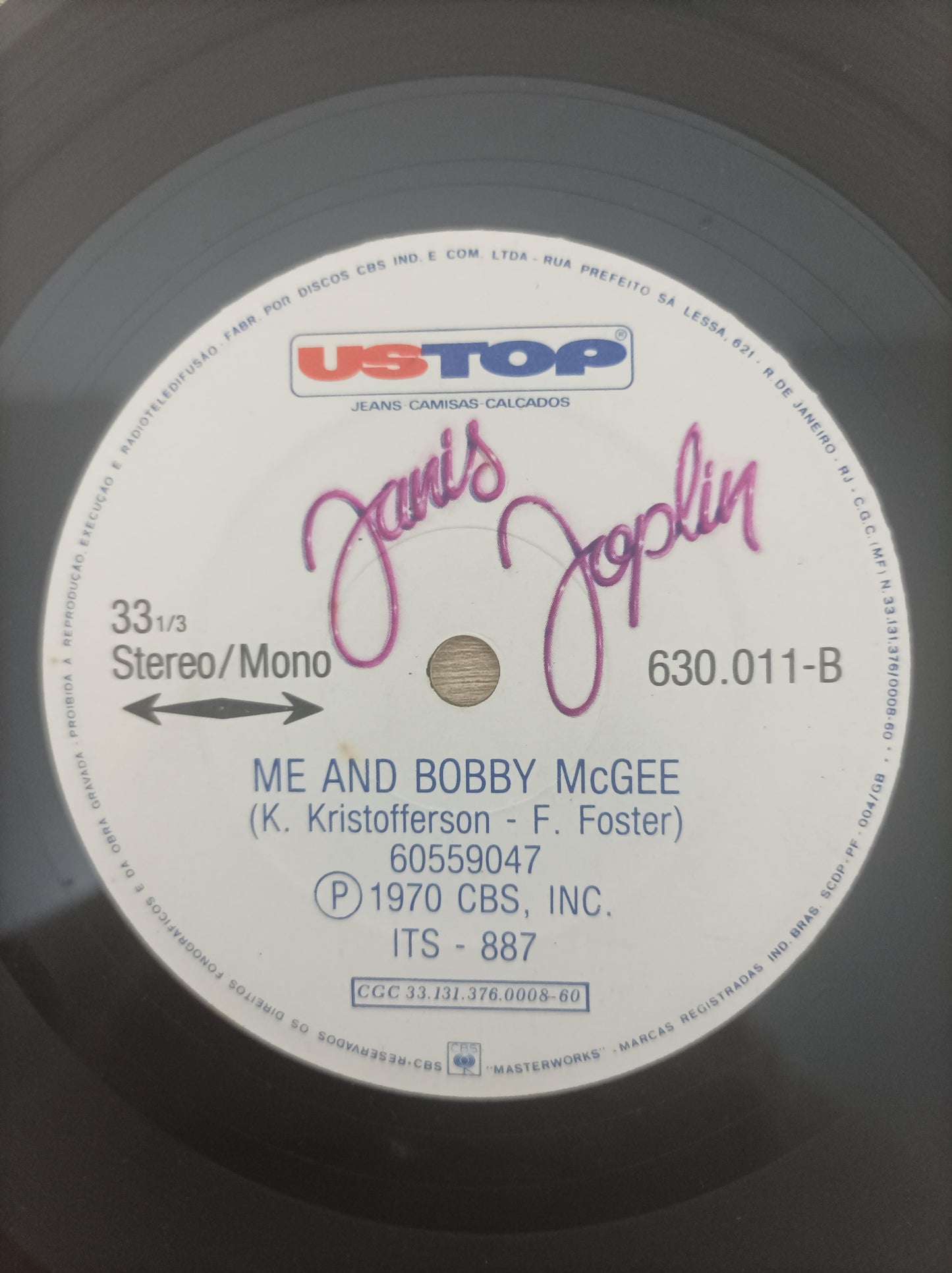 Compacto Vinil Janis Joplin Vista fora que você sente dentro