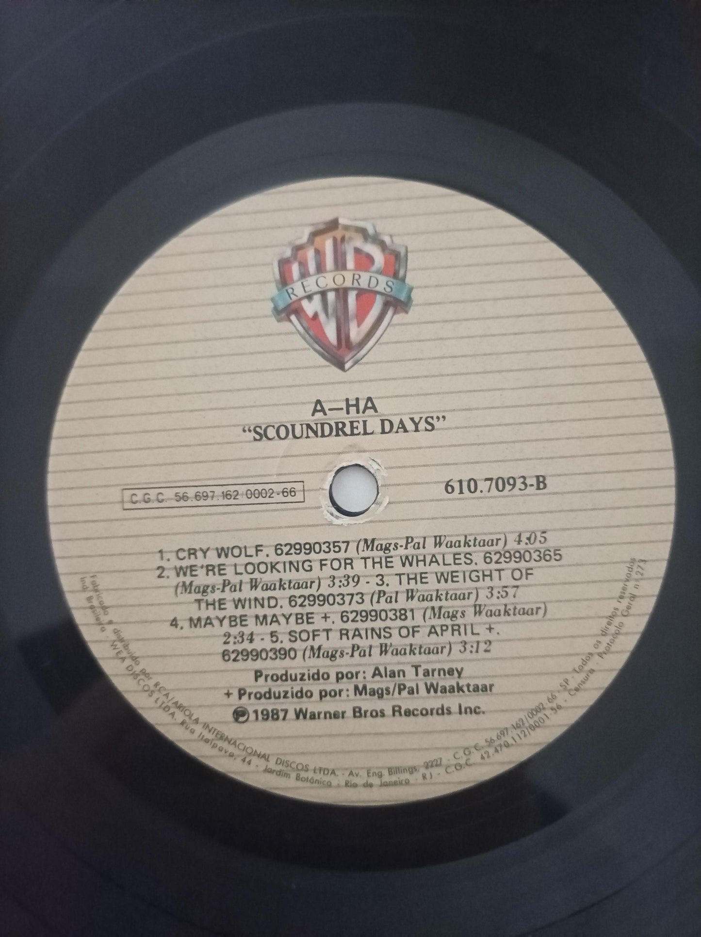 Disco Vinil Scoundrel Days a-ha Com Encarte A