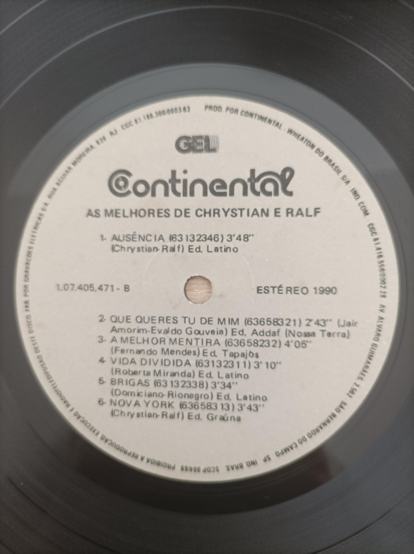 Lp Vinil Chrystian & Ralf As Melhores De Chrystian E Ralf