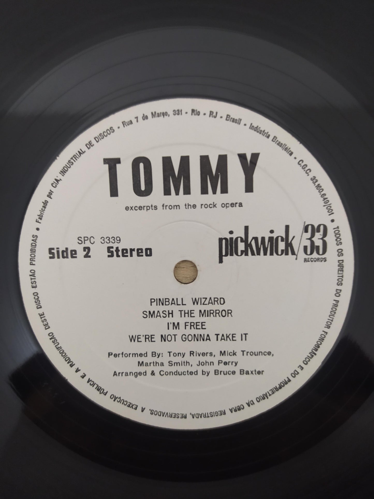 Disco Vinil Excerpts From The Rock Opera Tommy A