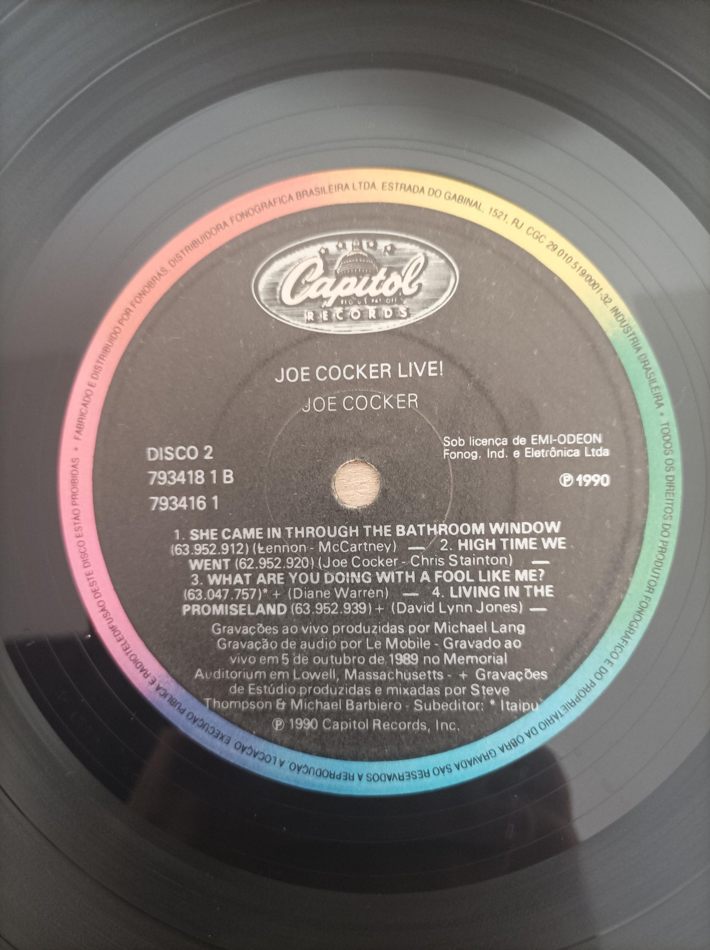 Disco Vinil Live Joe Cocker Duplo A