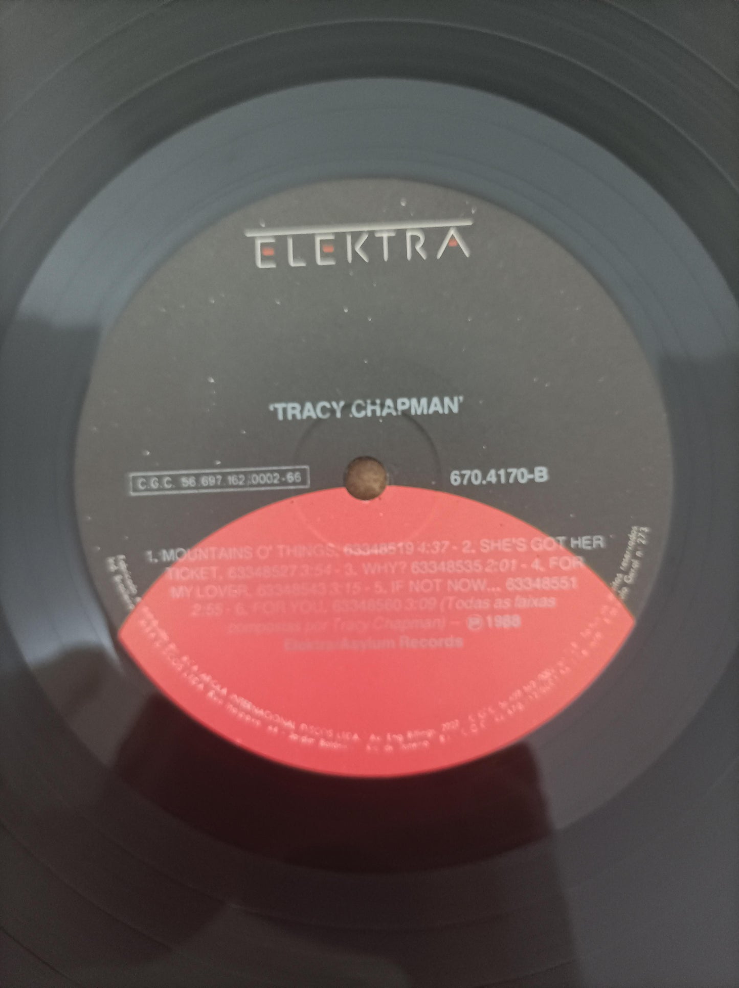 Lp Vinil Tracy Chapman 1988 Com Encarte