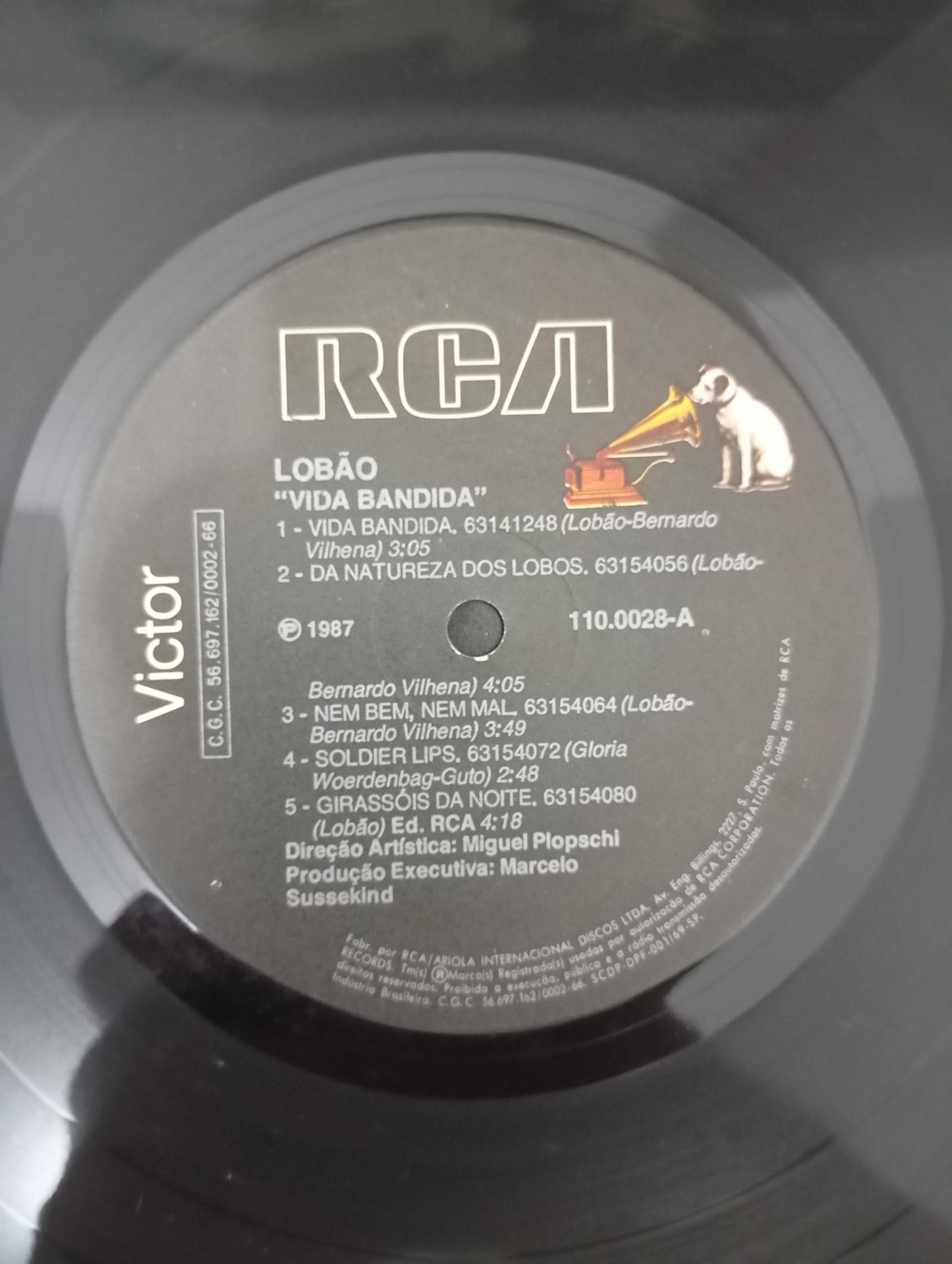 Lp Vinil Lobão Vida Bandida Com Encarte