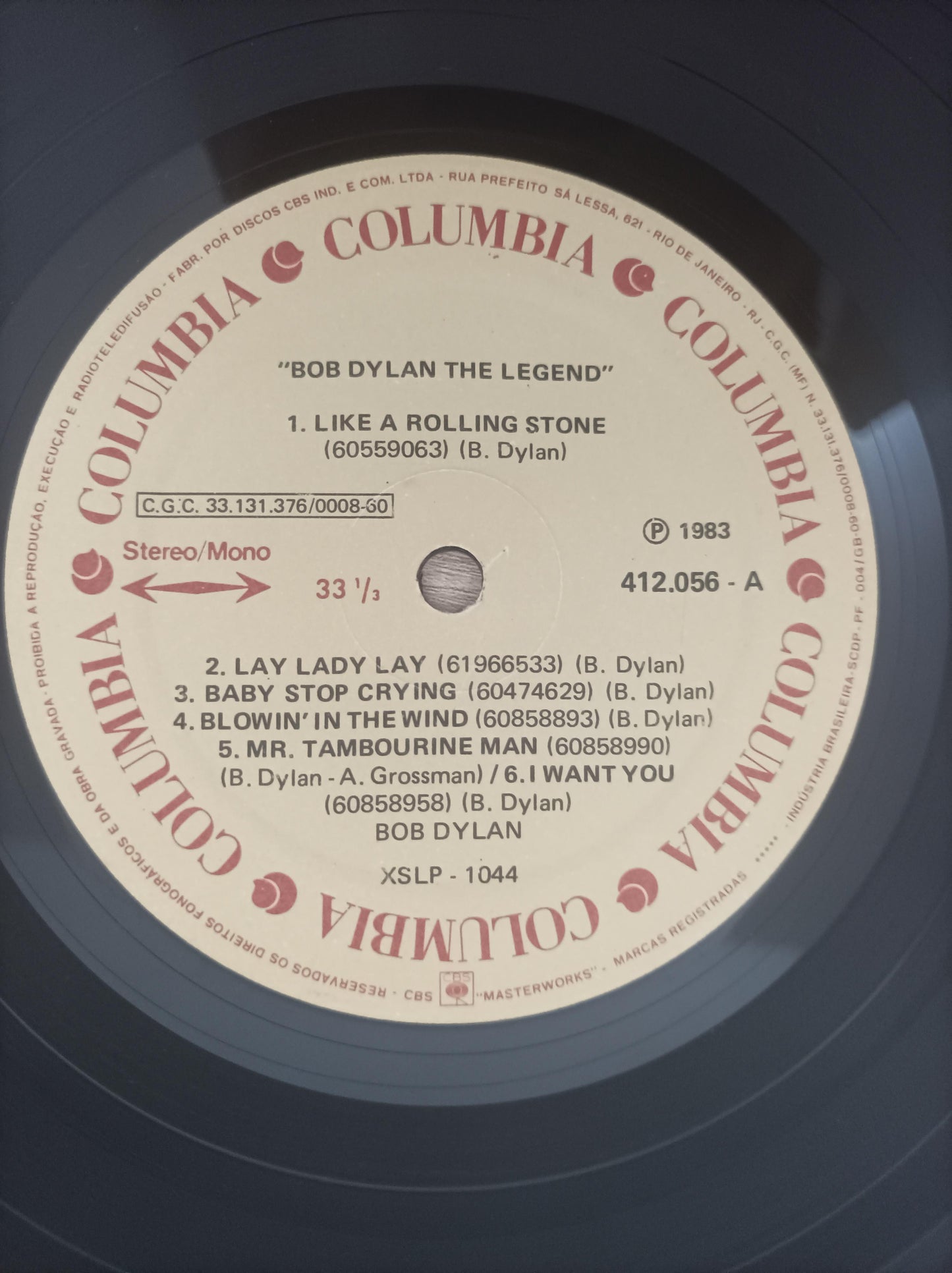 Lp Vinil Bob Dylan The Legend