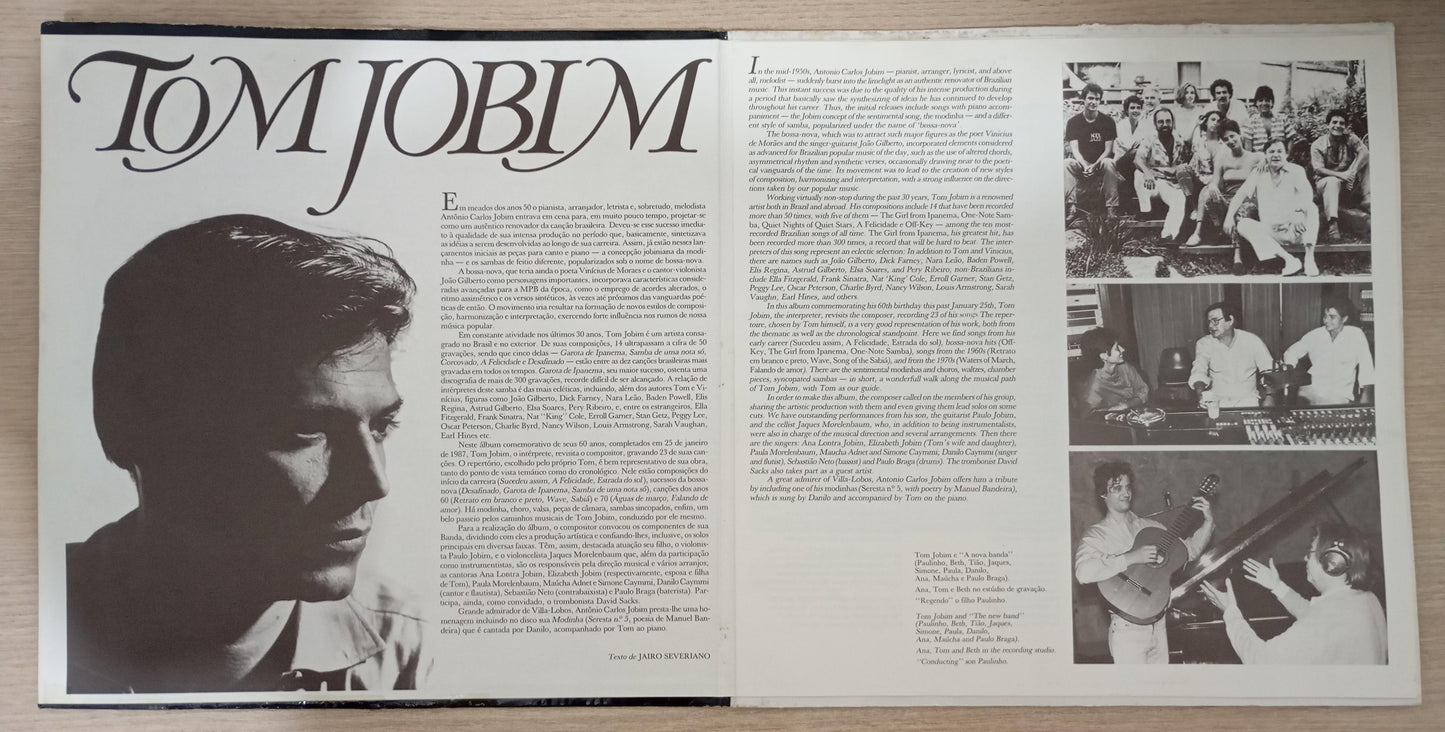 Lp Vinil Tom Jobim CBPO 1987 Duplo, Leia