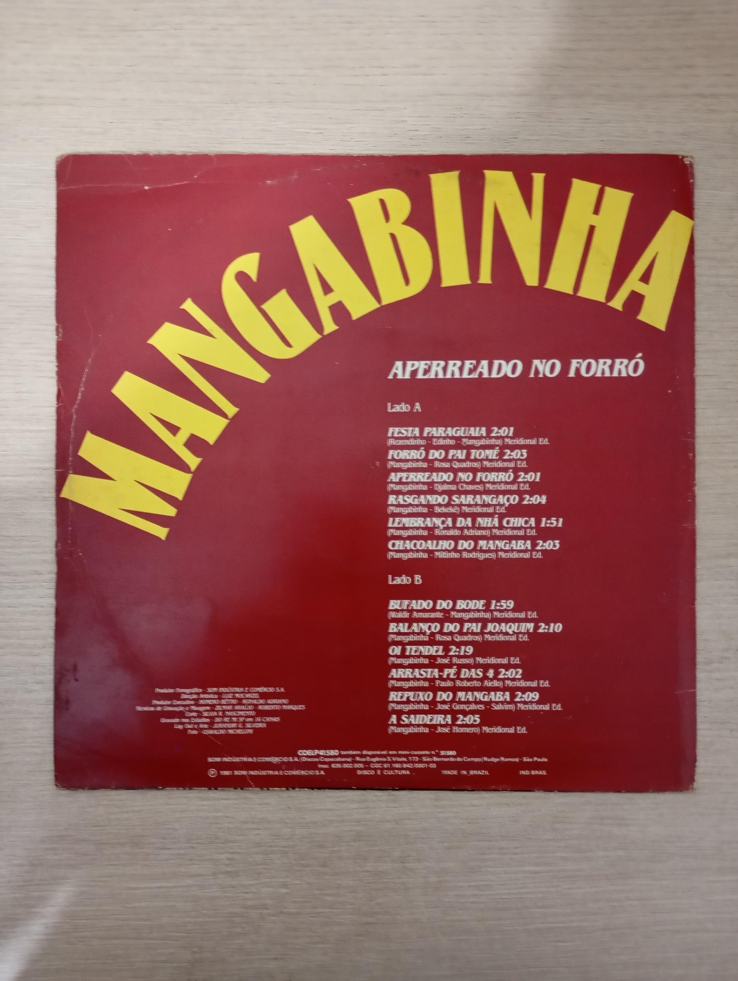 Lp Vinil Mangabinha Aperreado No Forró