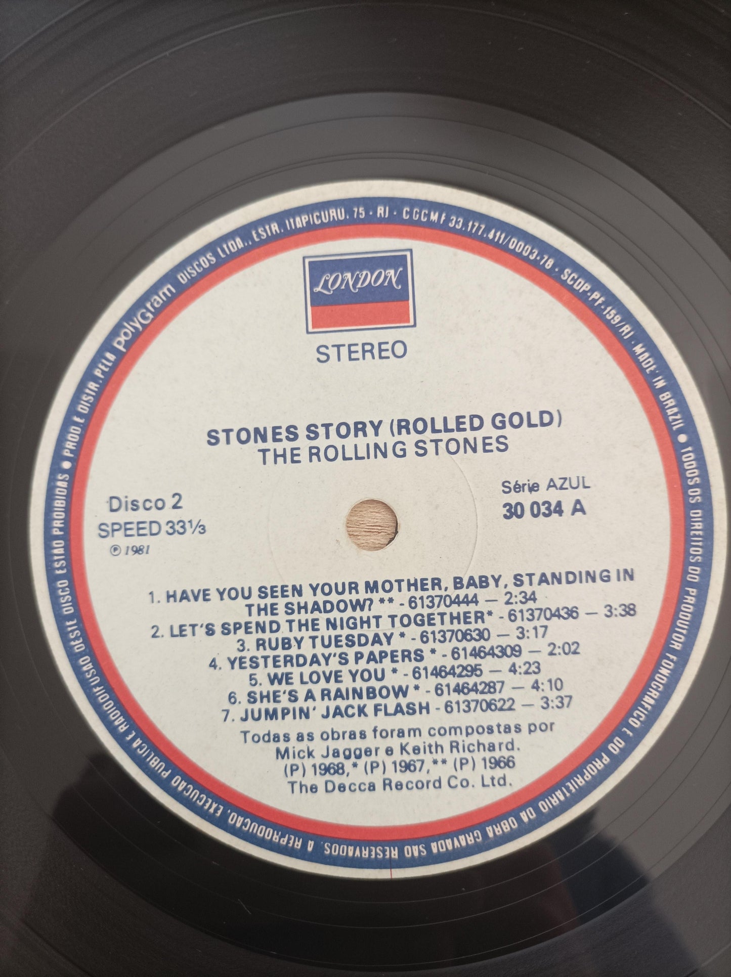 Disco Vinil Story The Rolling Stones Duplo A