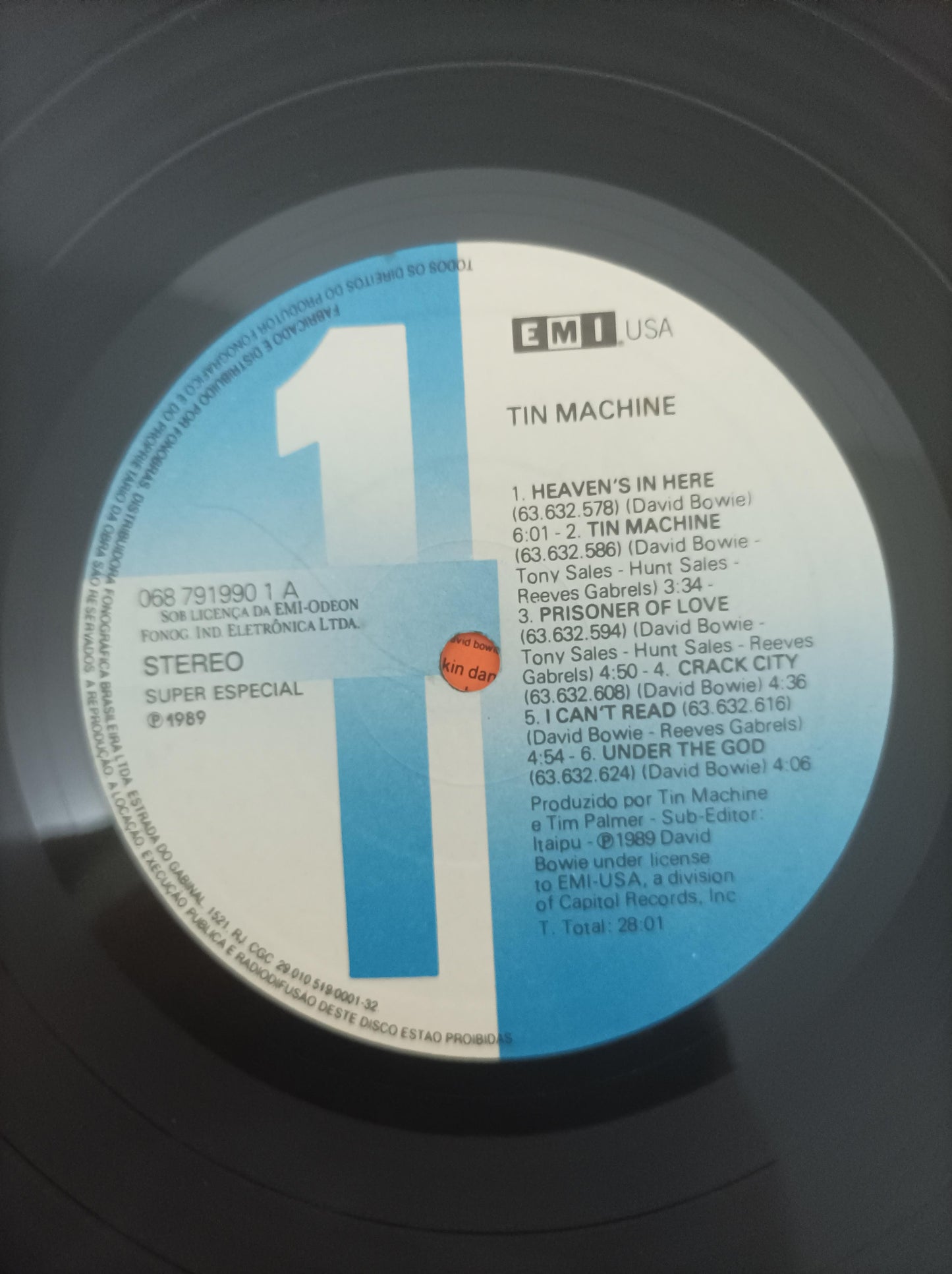 Lp Vinil Tin Machine 1989 Com Encarte