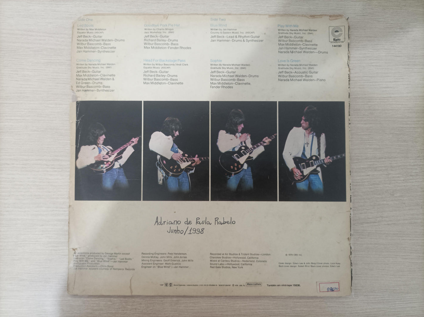 Lp Vinil Jeff Beck Wired, Leia