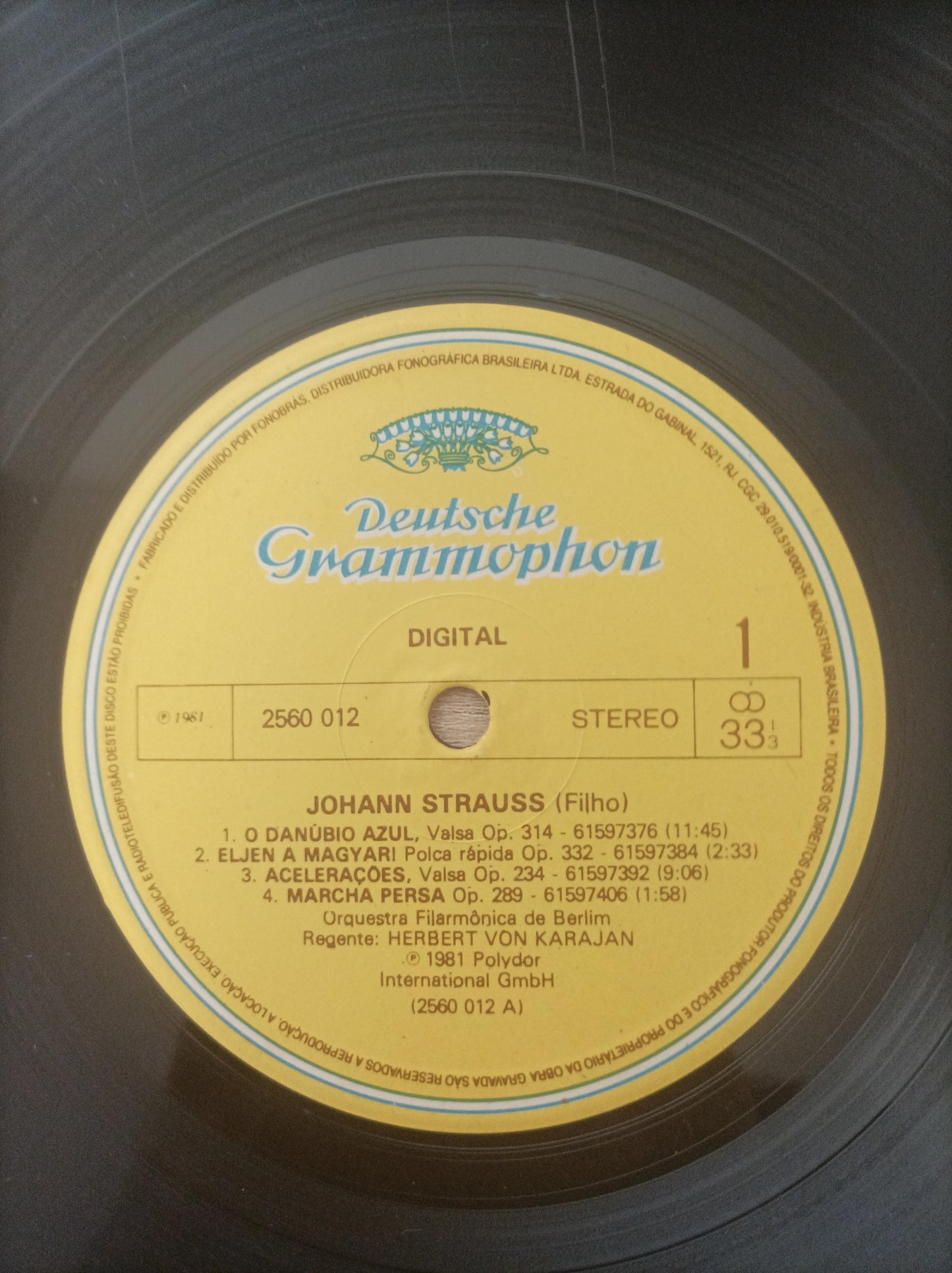 Lp Vinil Berliner Philharmonik Johann & Josef Triplo Encarte