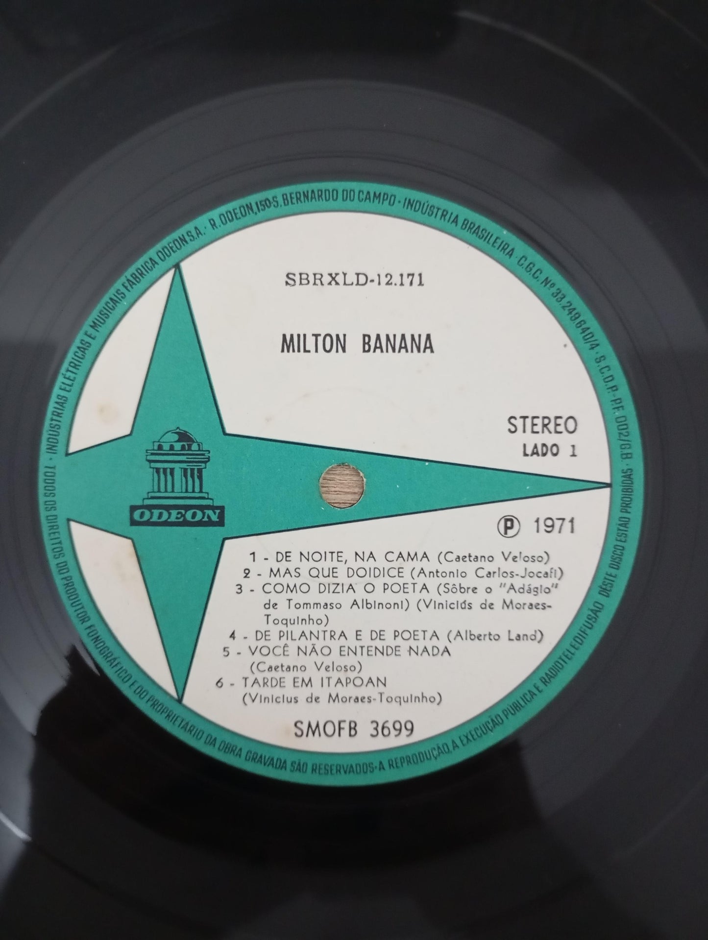 Disco Vinil 1971 Milton Banana A