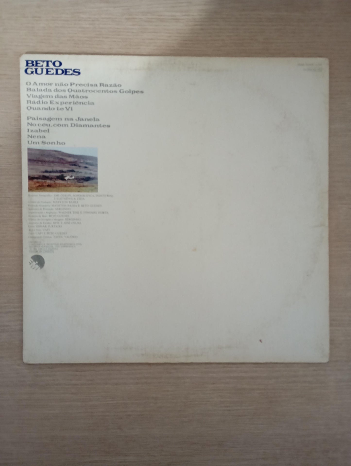 Lp Vinil Beto Guedes Viagem Das Mãos Com Encarte