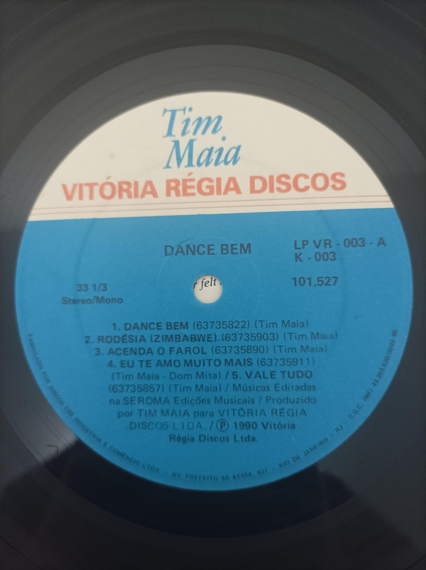 Lp Vinil Tim Maia Dance Bem Com Encarte