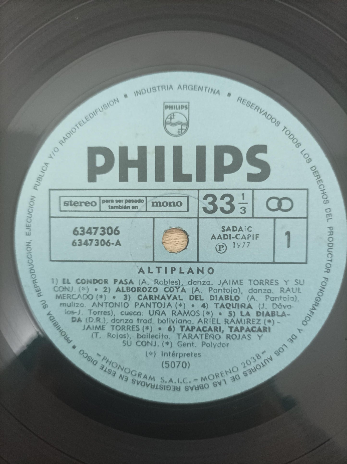 Lp Vinil Jaime Torres Y Su Conjunto Altiplano Importado