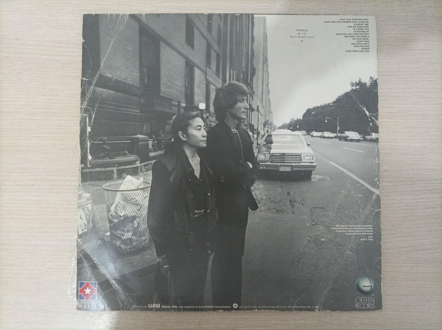 Disco Vinil Double Fantasy John Lennon & Yoko Ono Encarte A