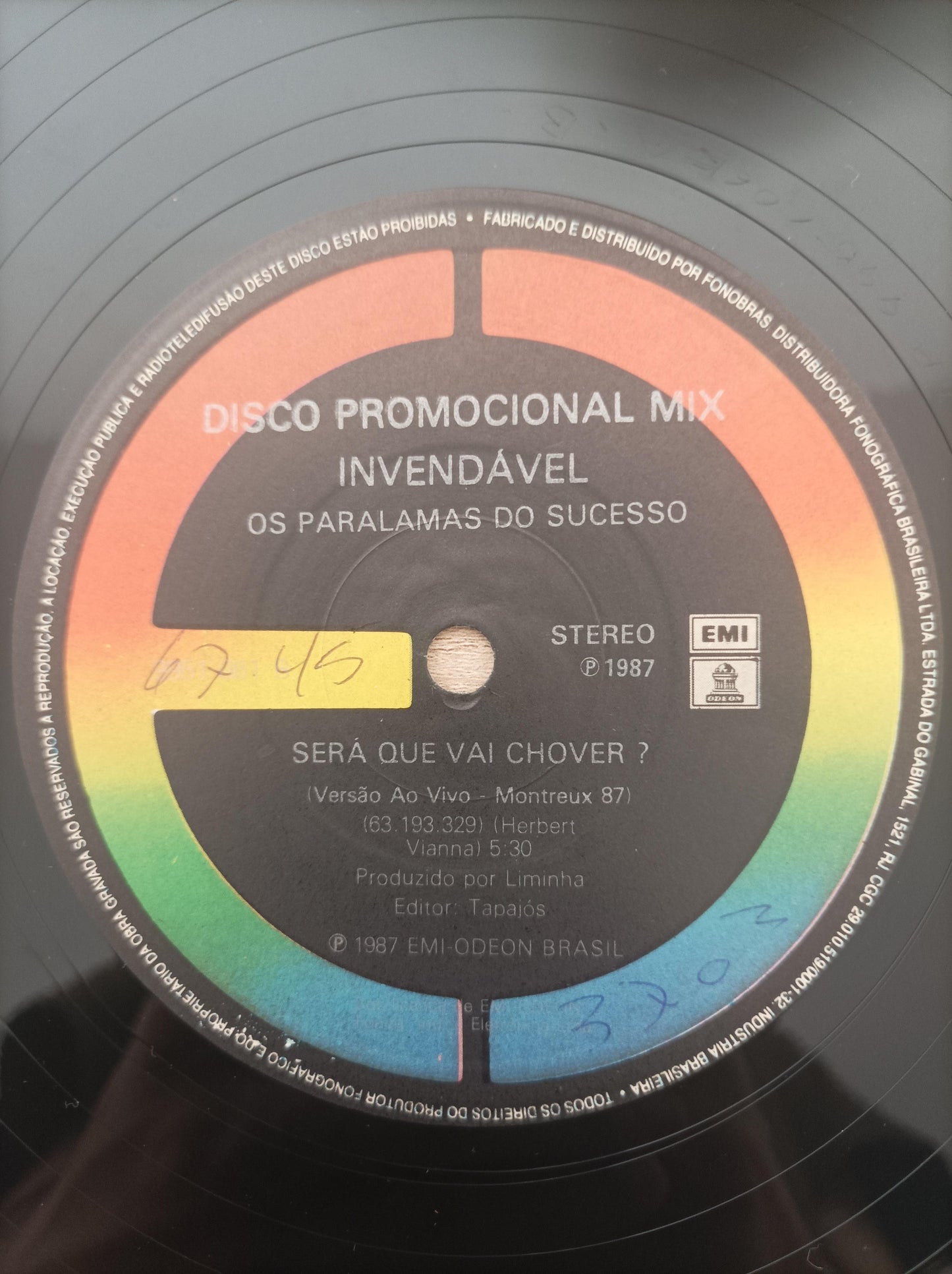 Lp Vinil Os Paralamas Do Sucesso Será Que Vai Chover?