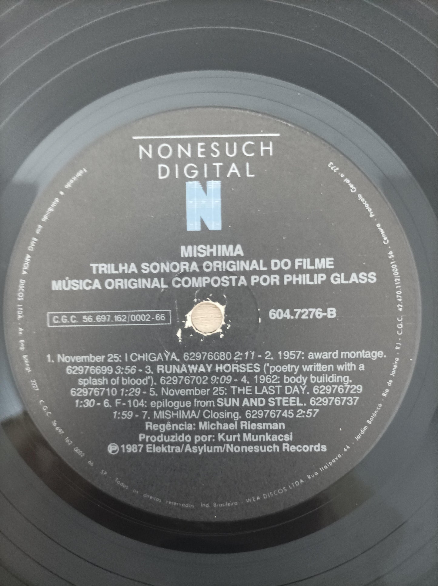 Lp Vinil Philip Glass Mishima