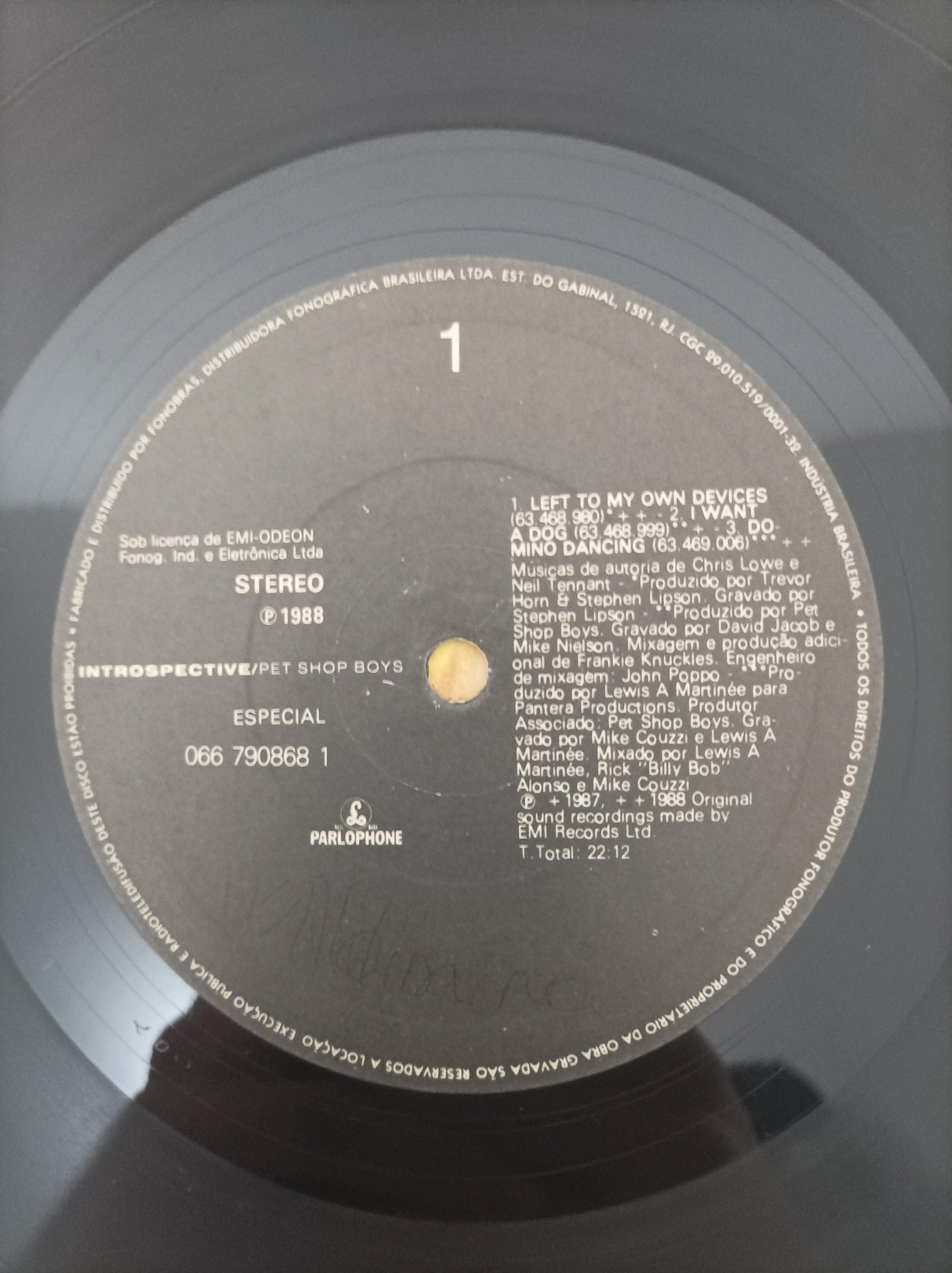 Lp Vinil Pet Shop Boys Introspective Com Encarte