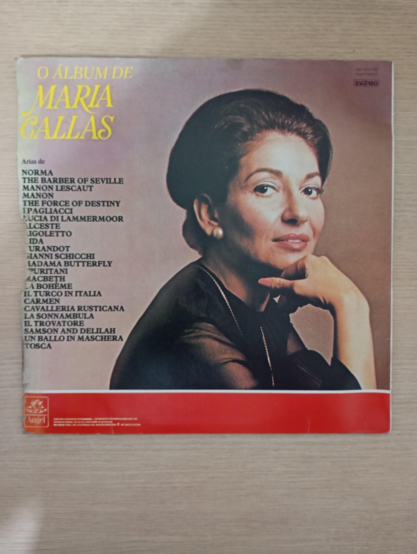 Lp Vinil O Álbum de Maria Callas Duplo Com Encartes
