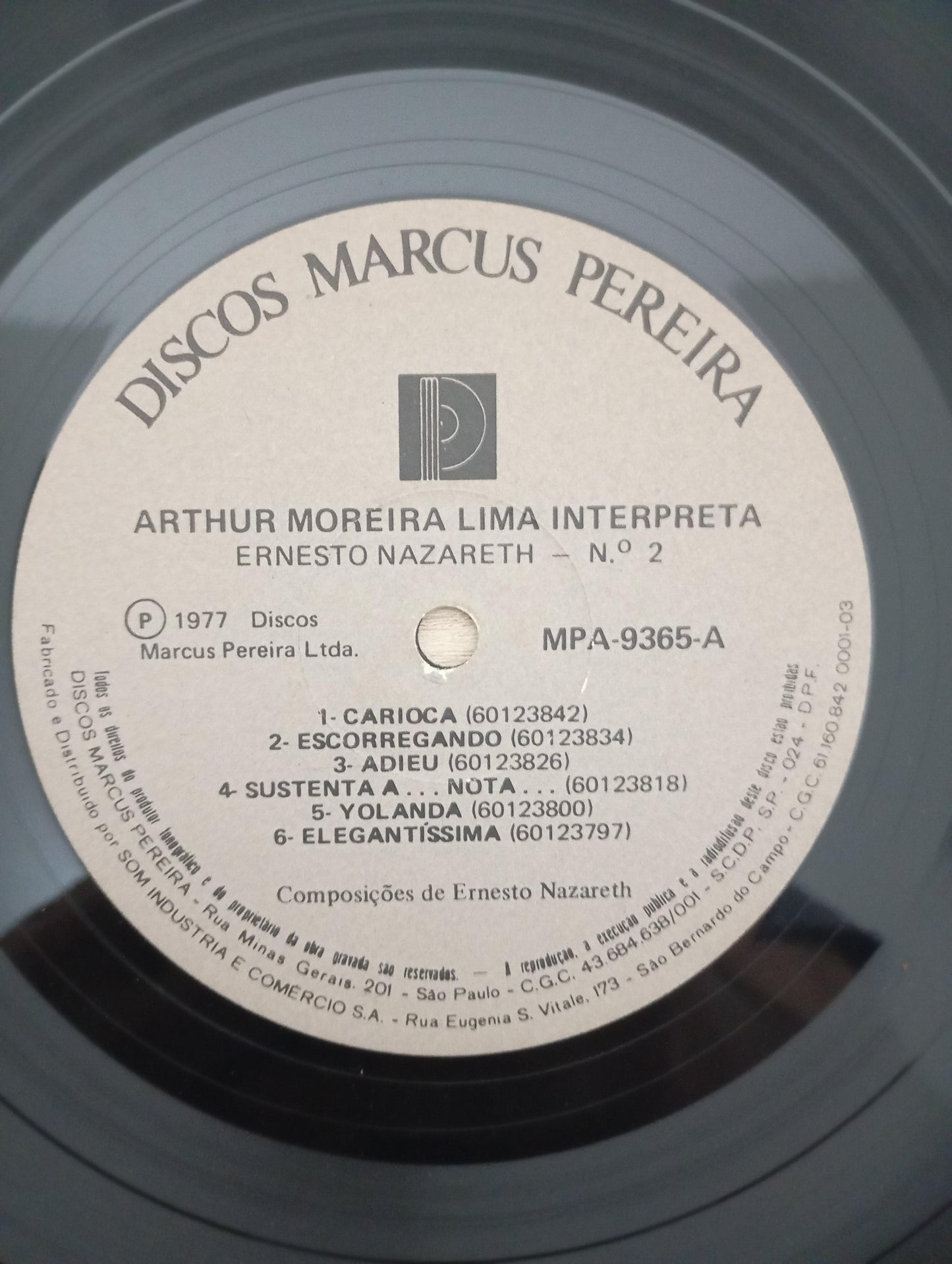 Lp Vinil Arthur Moreira Lima Ernesto Nazareth Nº 2 Duplo