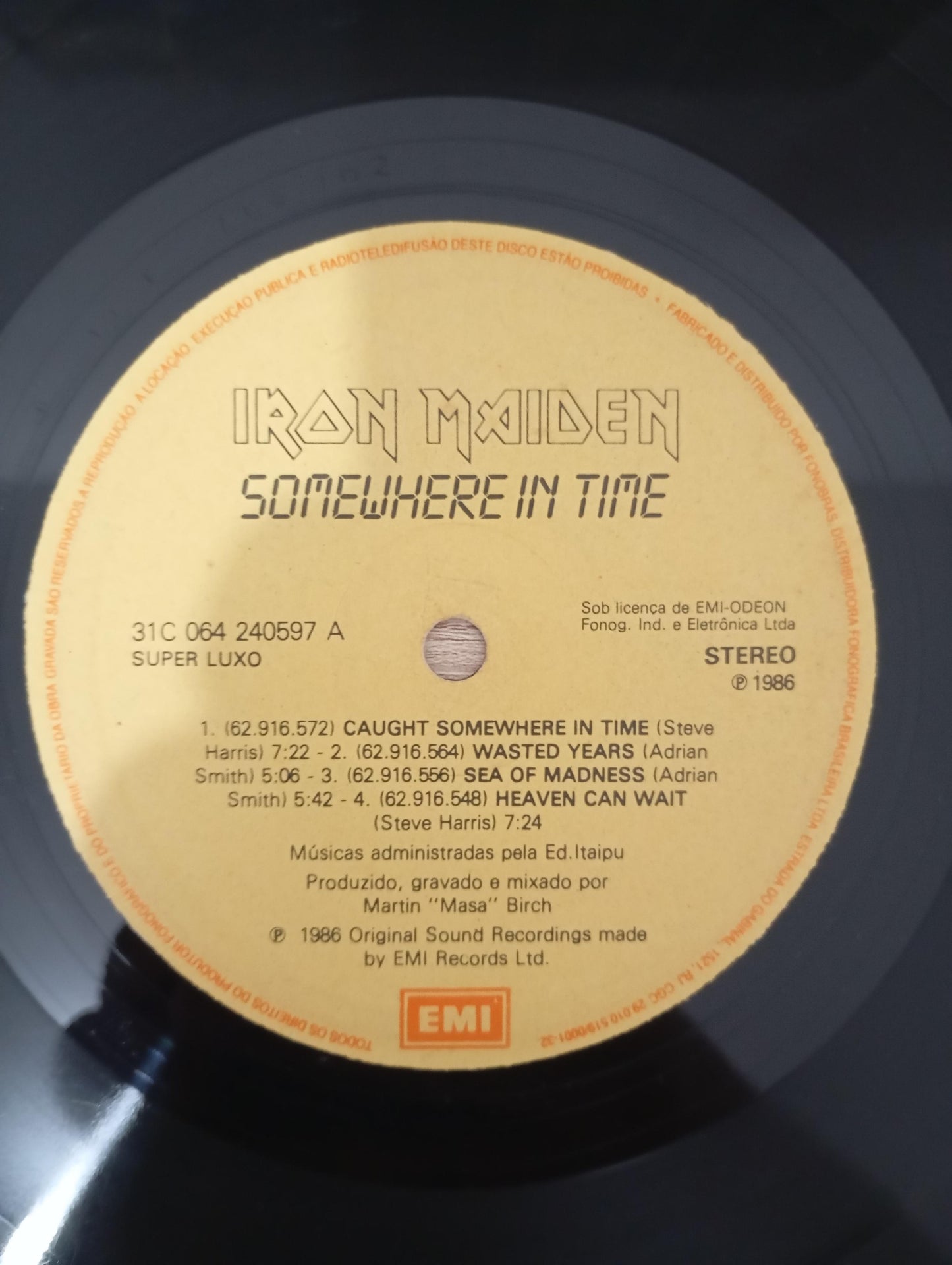 Lp Vinil Iron Maiden Somewhere In Time, Leia