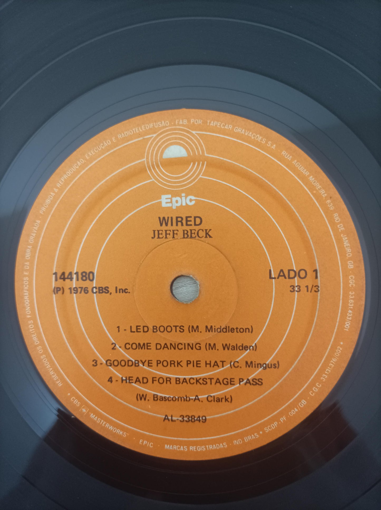 Lp Vinil Jeff Beck Wired, Leia