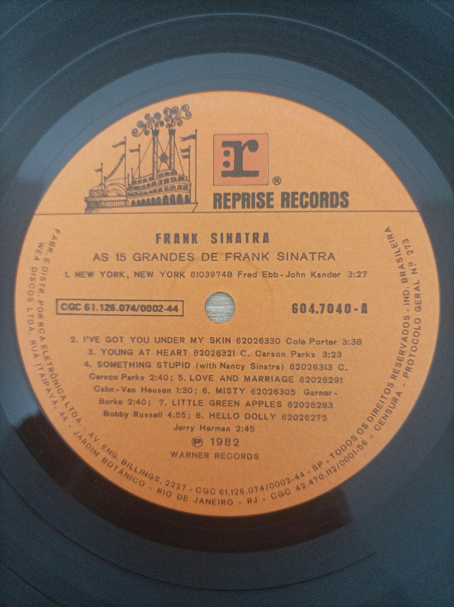 Lp Vinil Frank Sinatra 15 Grandes de