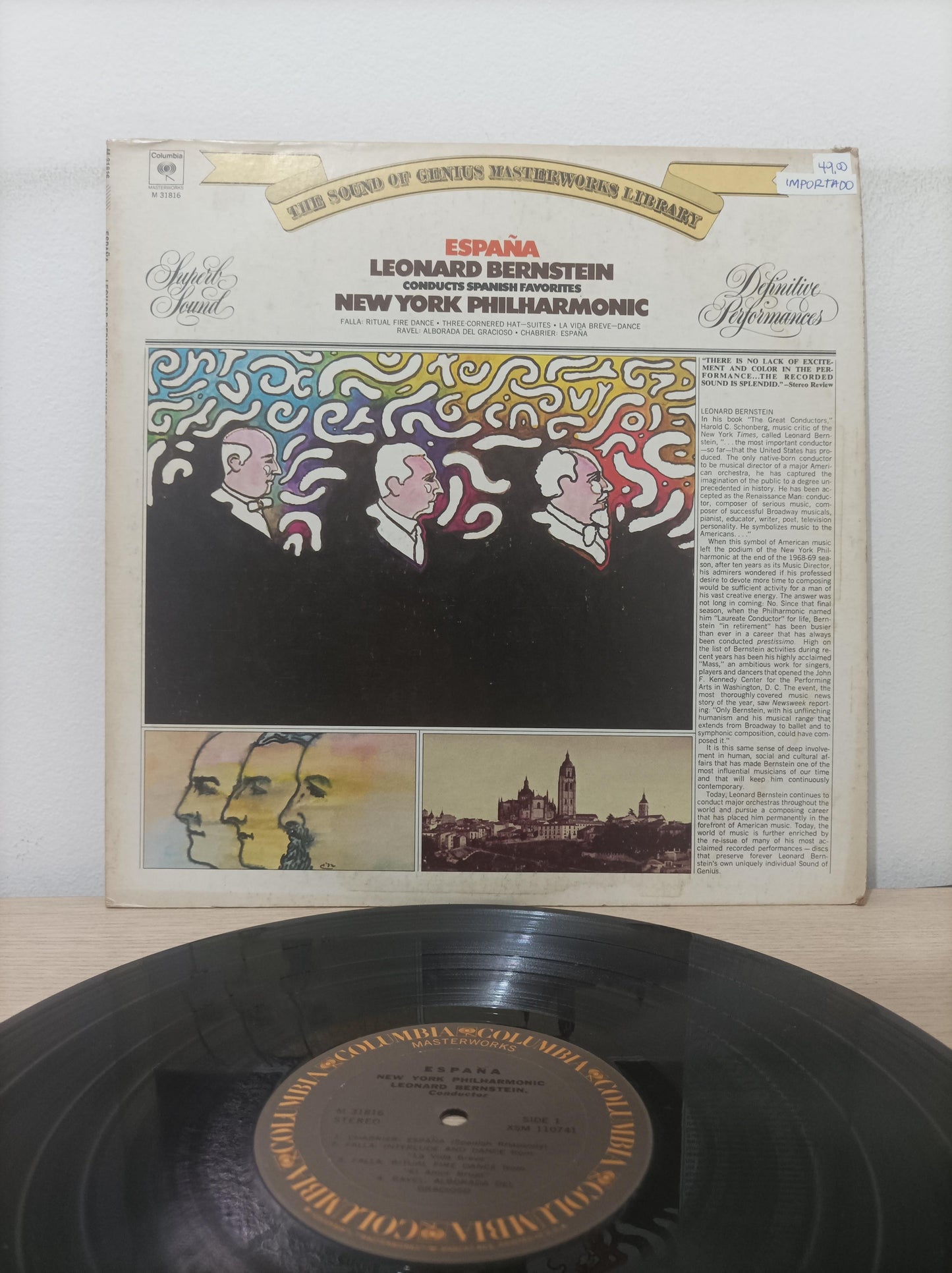 Lp Vinil Leonard Bernstein España Importado