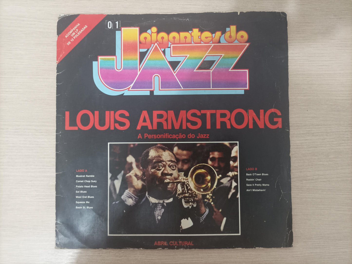Lp Vinil Louis Armstrong Gigantes do Jazz Capa Dupla