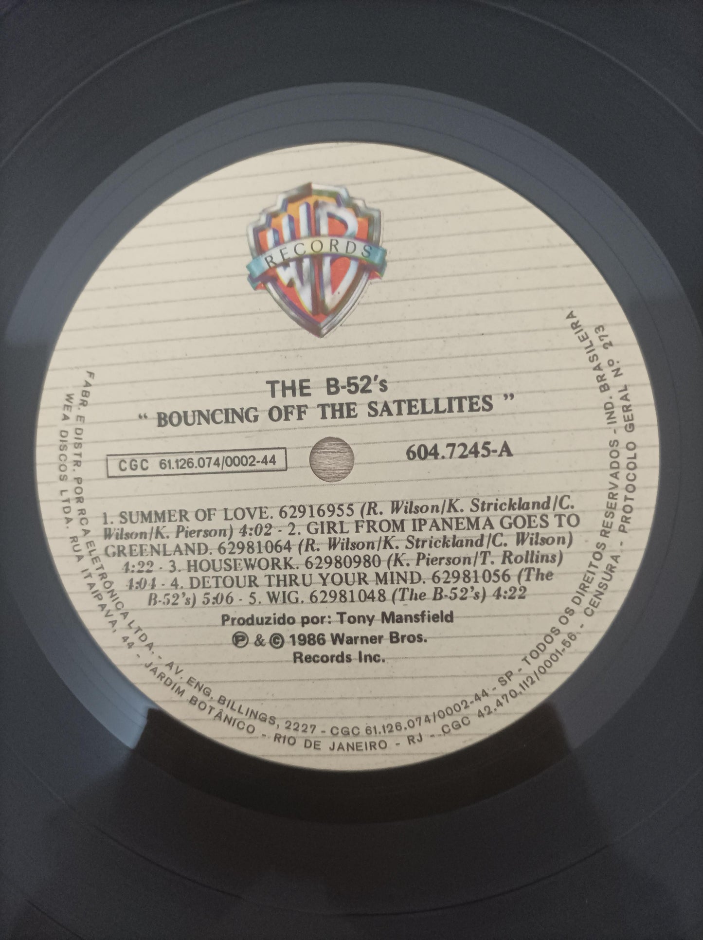 Lp Vinil The B-52's Bouncing Off The Satellites