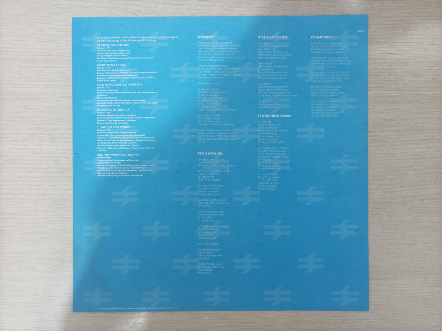 Lp Vinil Supertramp The Autobiography of Com Encarte